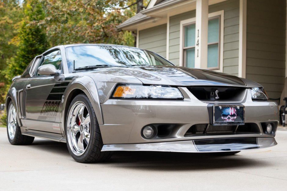 For Sale: 2001 Ford Mustang SVT Cobra “Shinoda Level II” Coupe (#3437, Mineral Gray, supercharged 4.6L V8, 5-speed manual, 7K miles)