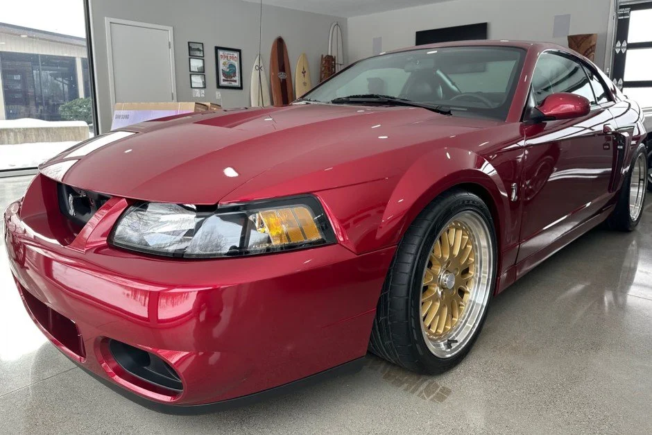 For Sale: 2003 Ford Mustang SVT Cobra Coupe (#3177, Redfire, modified, supercharged 4.6L V8, 6-speed manual, 5K miles)