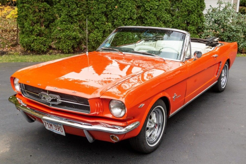 For Sale: 1965 Ford Mustang Convertible (Poppy Red, 289ci V8, 4-speed