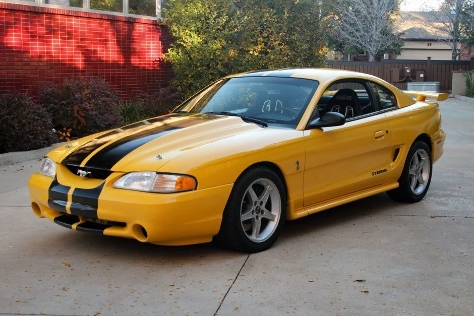 For Sale: 1998 Ford Mustang SVT Cobra Coupe (#007, Chrome Yellow, Steeda-modified, supercharged 4.6L V8, 5-speed manual, 32K miles)