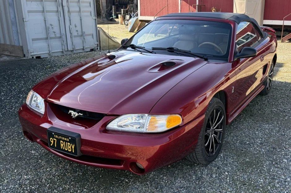 For Sale: 1997 Ford Mustang SVT Cobra Convertible (Ruby Red, 4.6L V8, 5-speed manual, 57K miles)