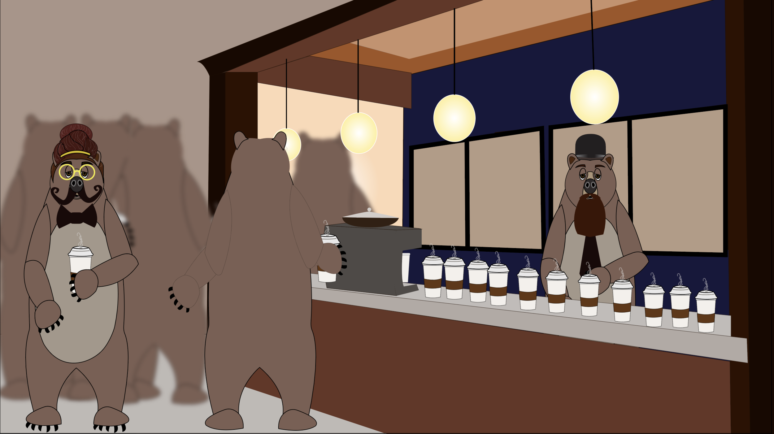 Still image from A Bear That Just Wants Solitude