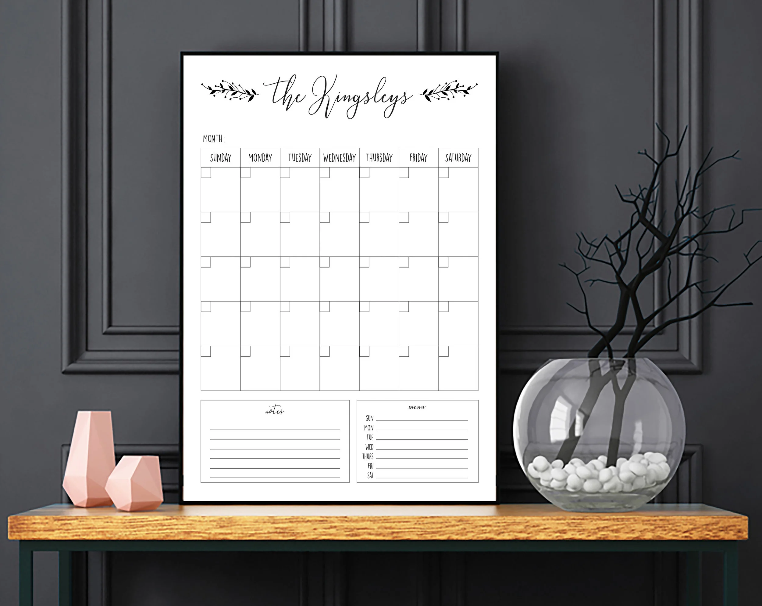 Reusable Calendar