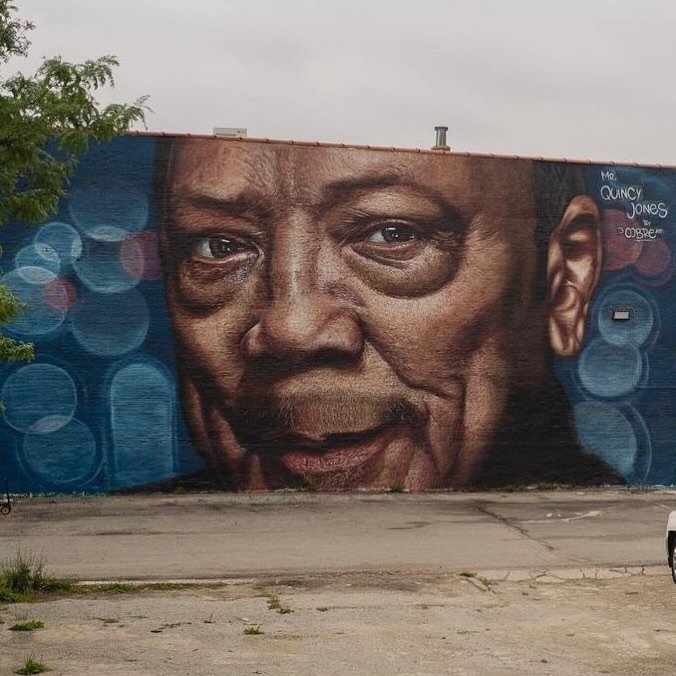 RIP to the GOAT. Fingerprints on so much of our American culture. Single-handedly changed music. Chicago, through and through. Salute to Quincy. @quincyjones

I miss this mural by the great @cobreart that used to exist just a couple blocks from our h