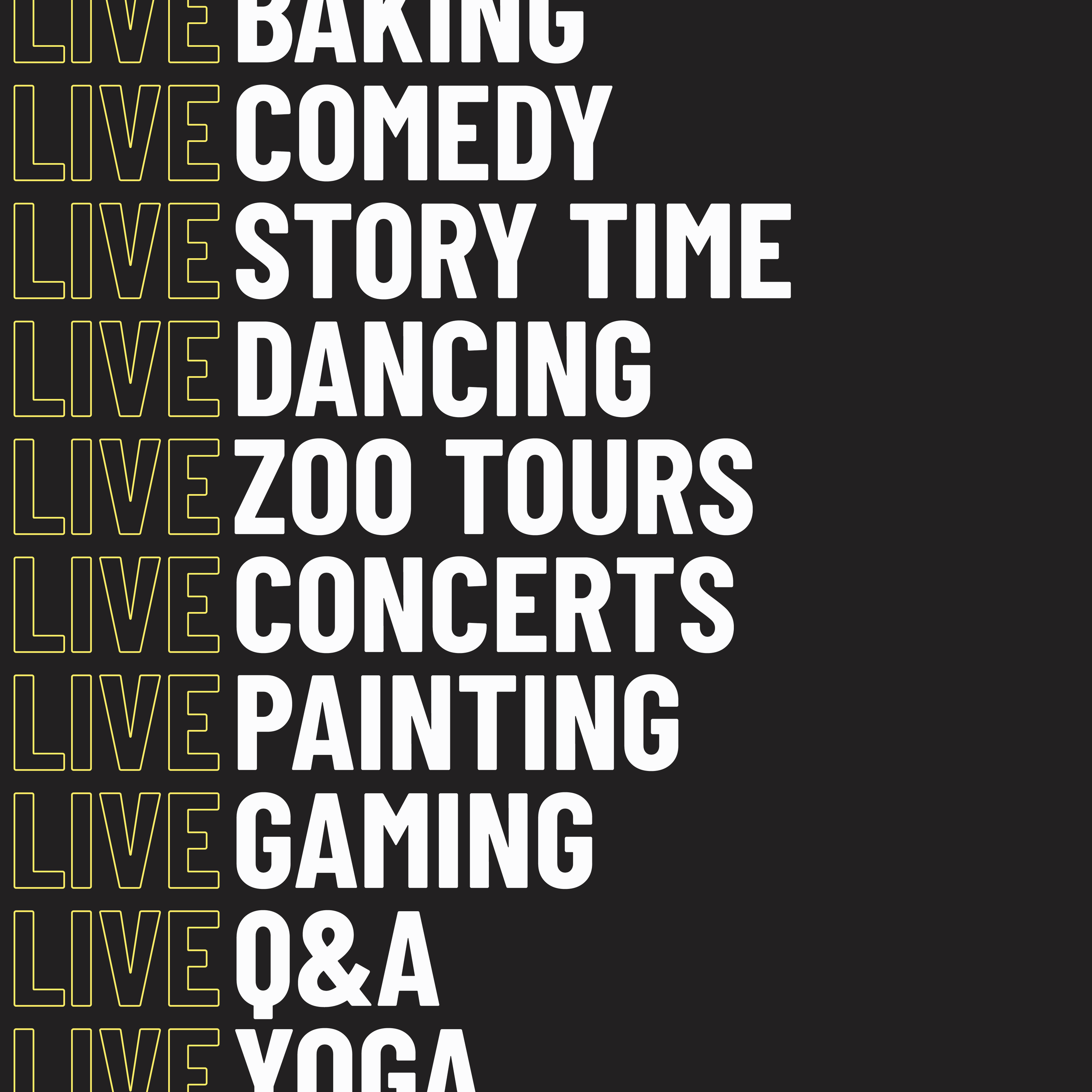 Discover thousands of livestreams in one place.