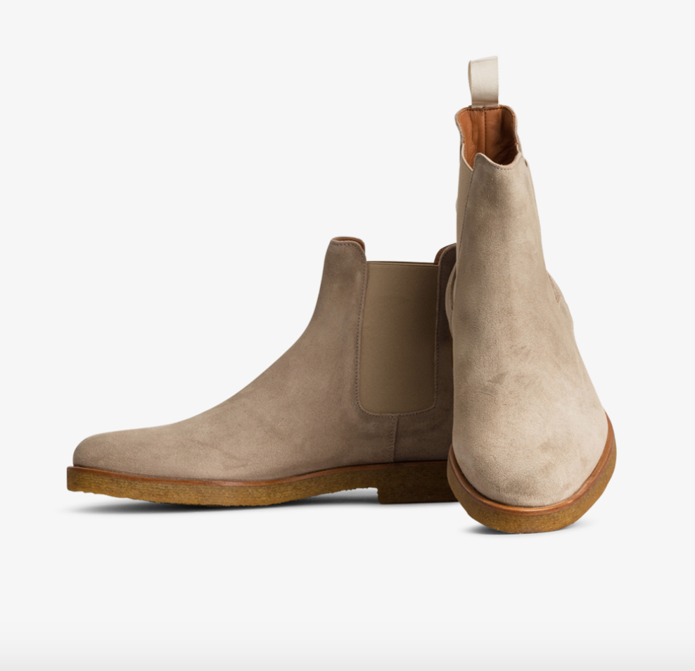 Price Drop: Common Projects Chelsea Boots 'Tan Suede'