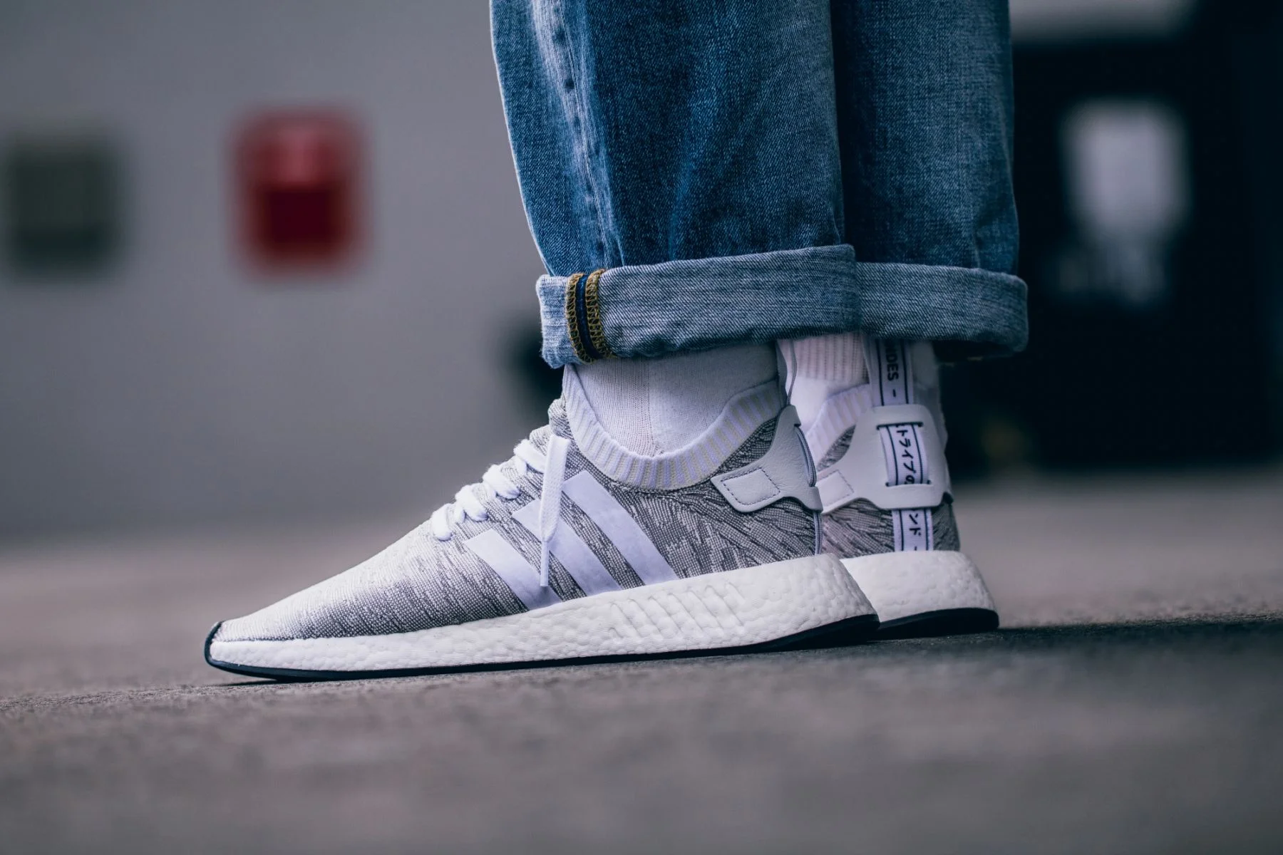 On Sale: adidas NMD R2 Primeknit 'White/Grey'