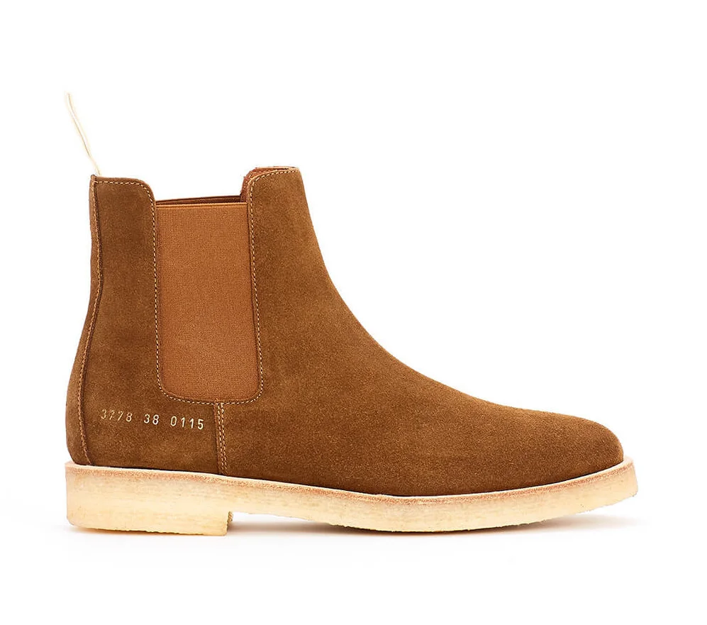 Price Drop: Common Projects Chelsea Suede Boot 'Tobacco'