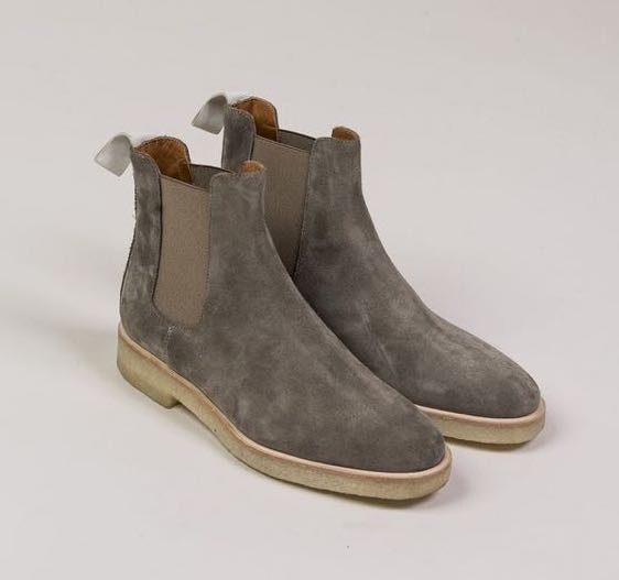 Sneaker Drop On Sale: Common Suede Chelsea Boots 'Ash Grey'