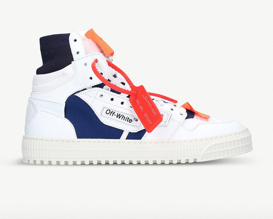 On Sale: OFF-WHITE High 3.0 Leather High-Top 'White/Blue'