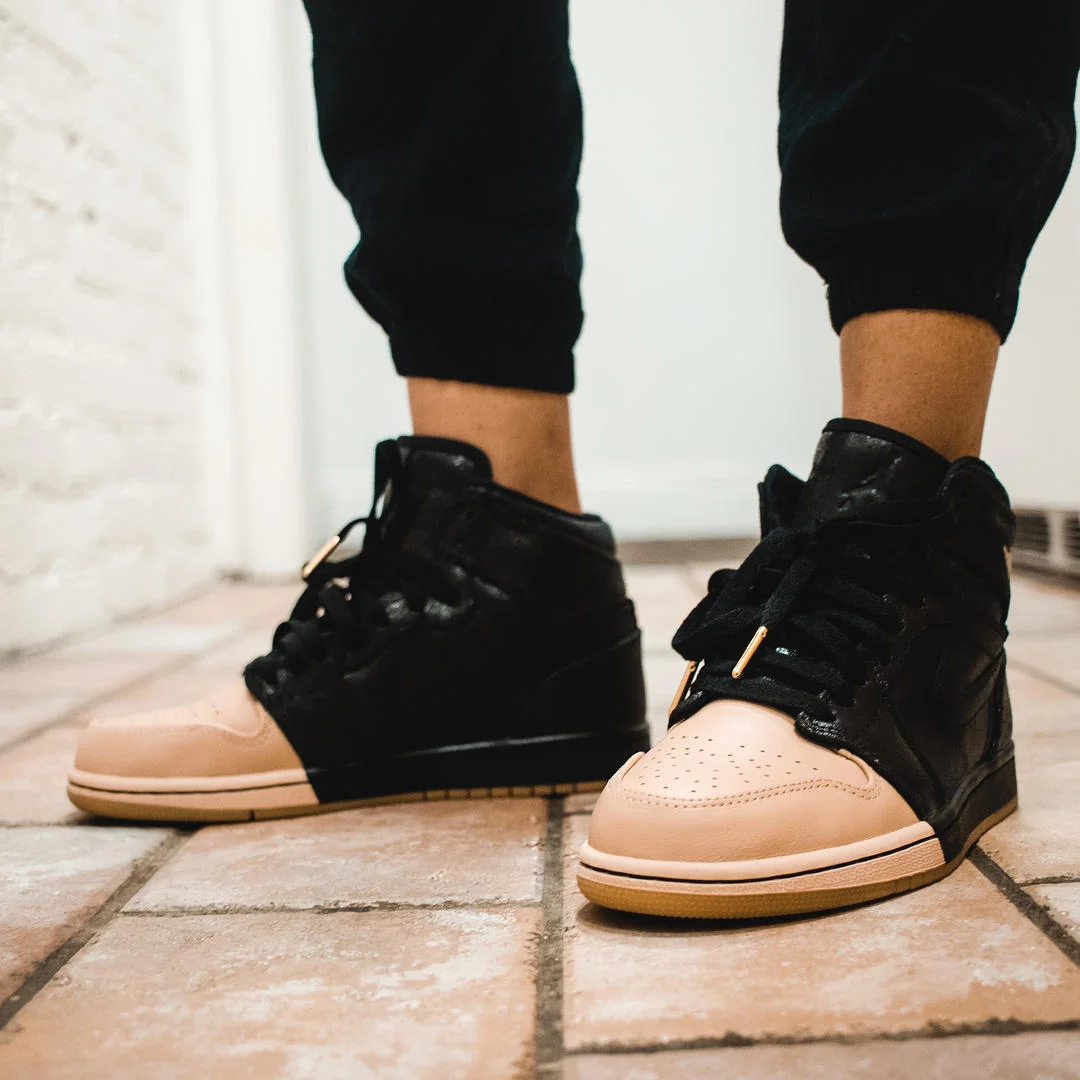 On Sale: Women's Air Jordan 1 Retro Hi Premium 'Black/Tan'