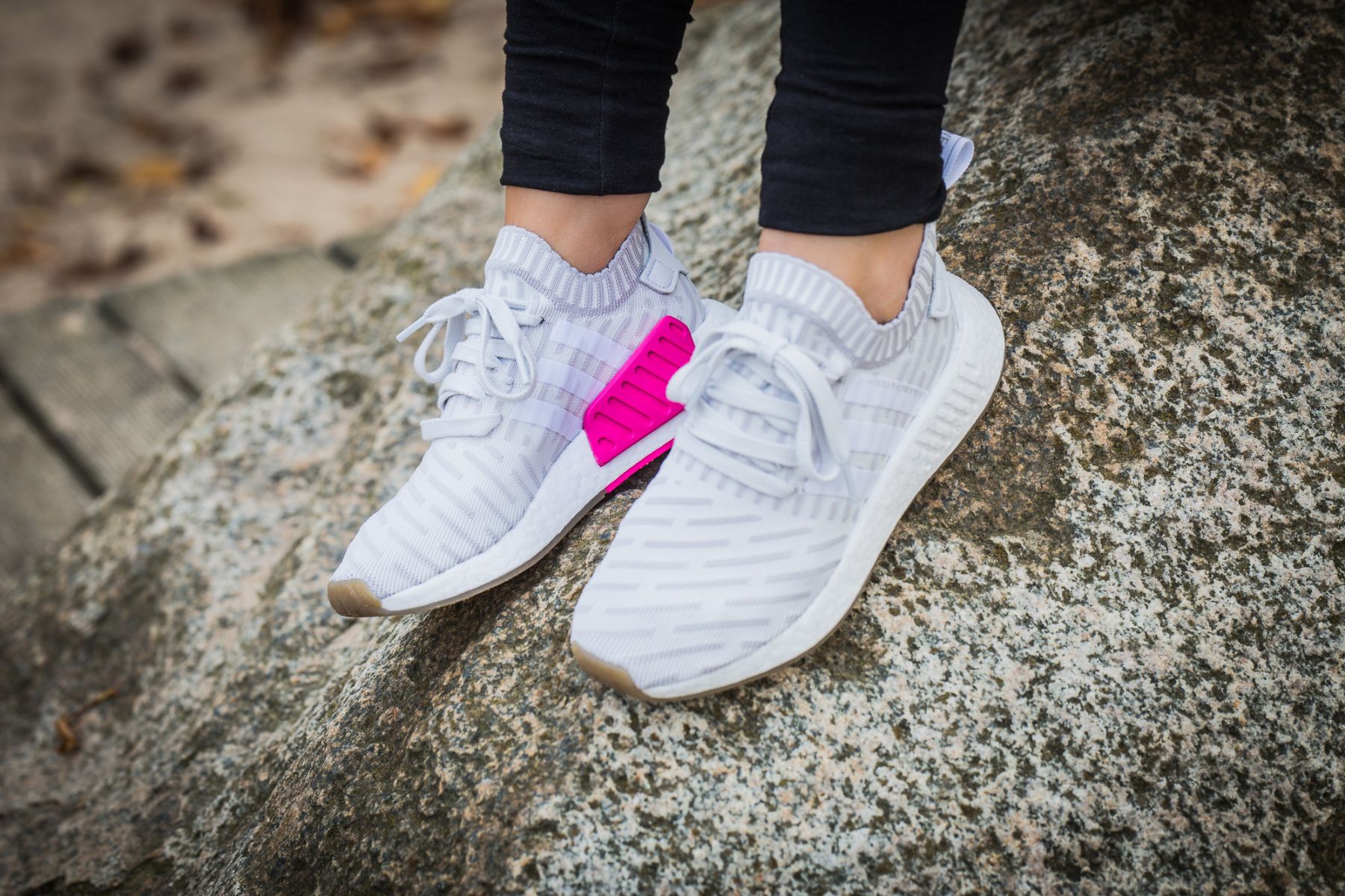 On Sale: Women's adidas NMD R2 PK 'White/Pink'