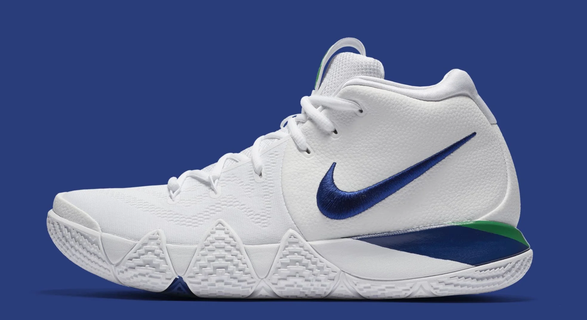 On Sale: Nike Kyrie 4 ' White/Deep Royal'