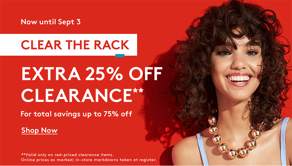Nordstrom Rack Sale: Extra 25% OFF select Apparel & Footwear