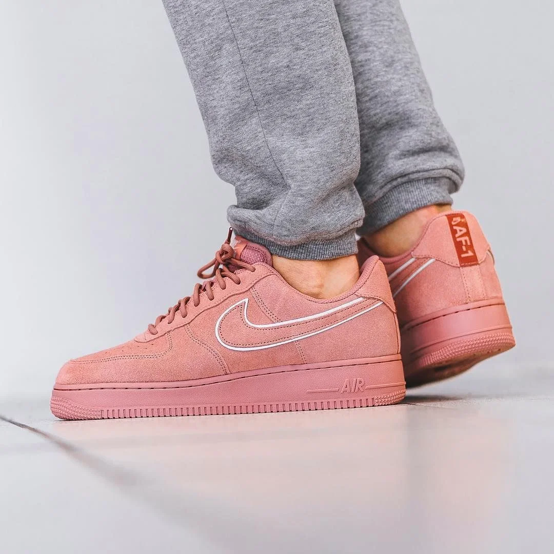 On Sale: Nike Air Force 1 07 LV8 Suede 'Red Stardust'