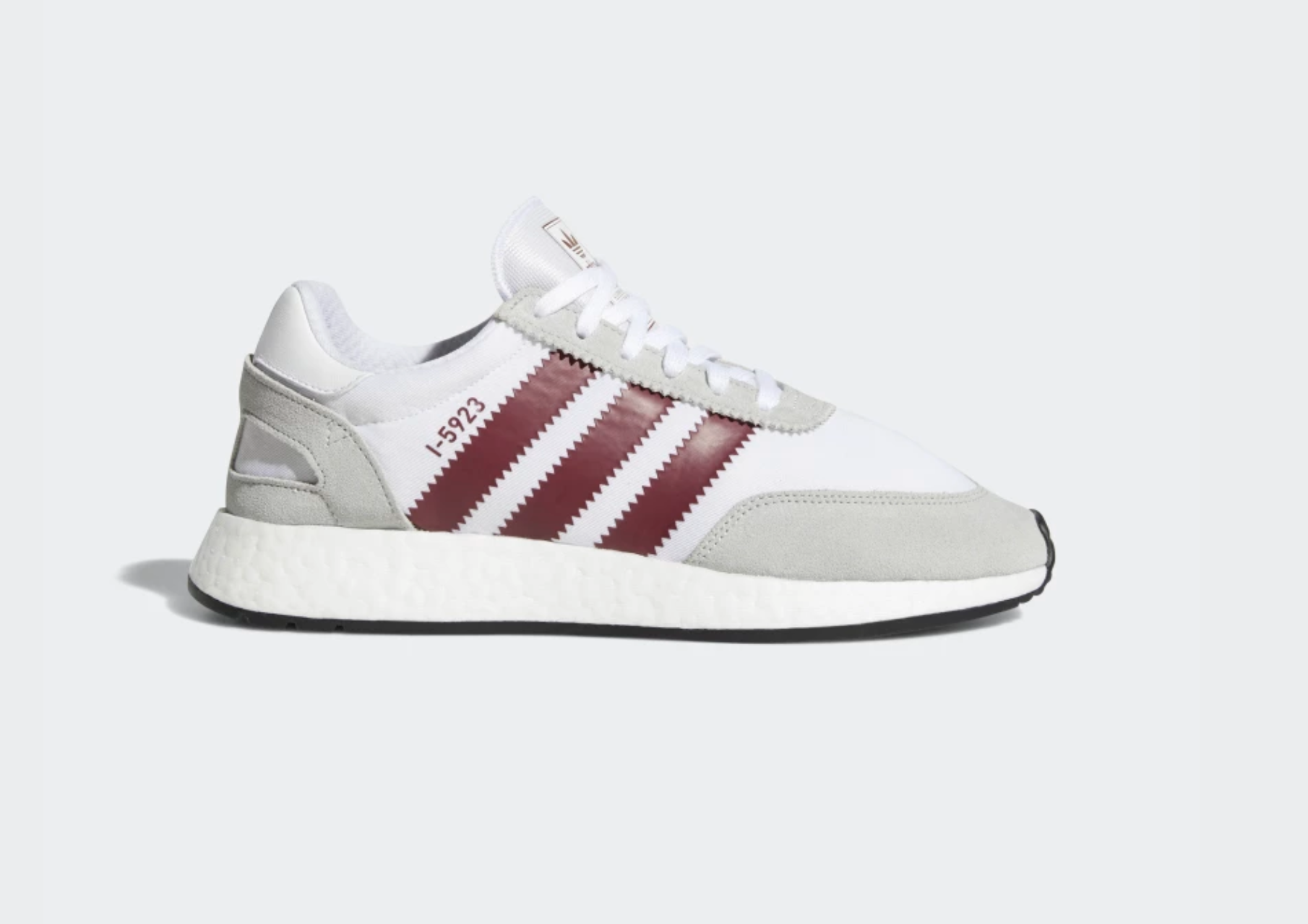On Sale: adidas I-5923 BOOST 'White/Burgundy'