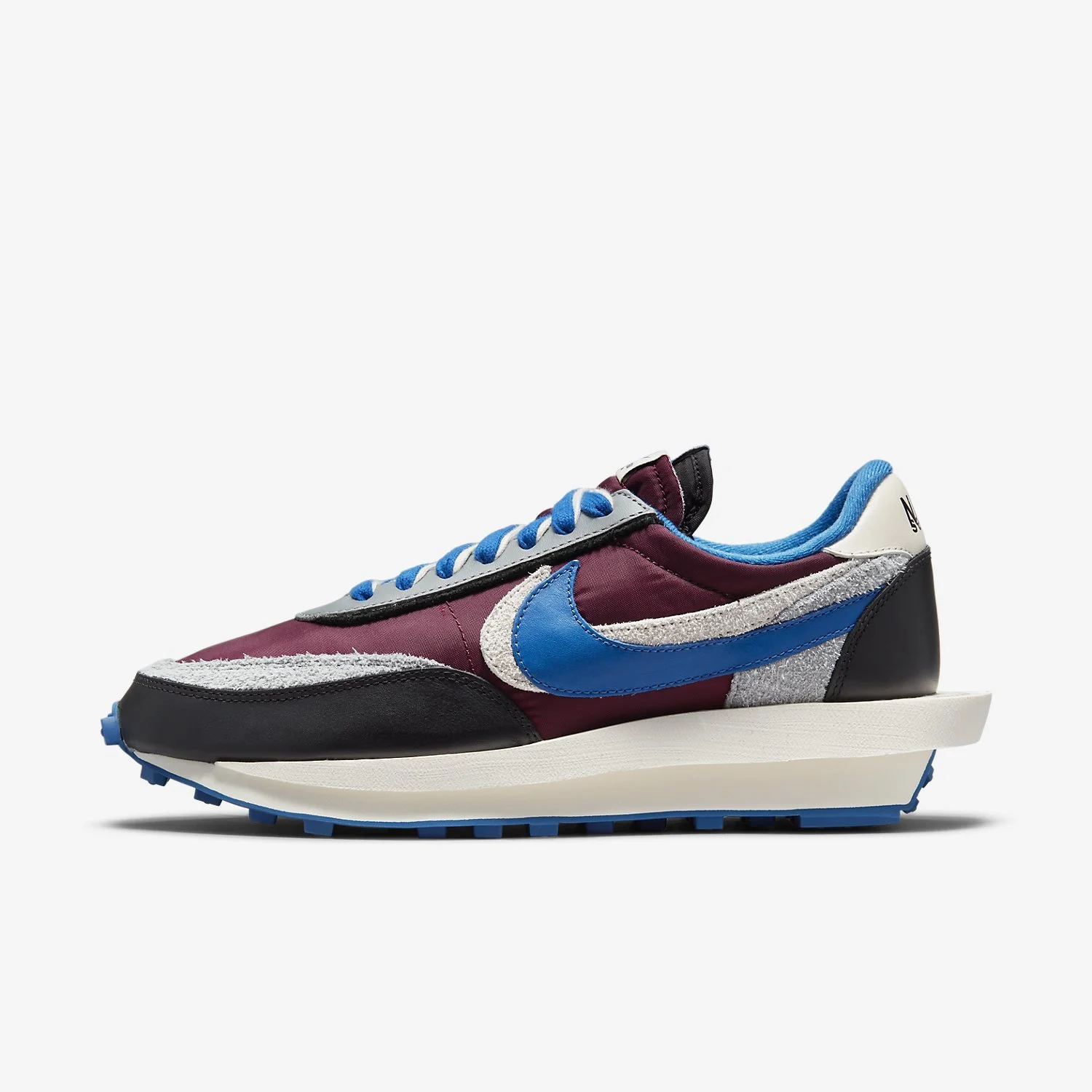 sacai x Undercover x Nike LDWaffle 'Night Maroon'
