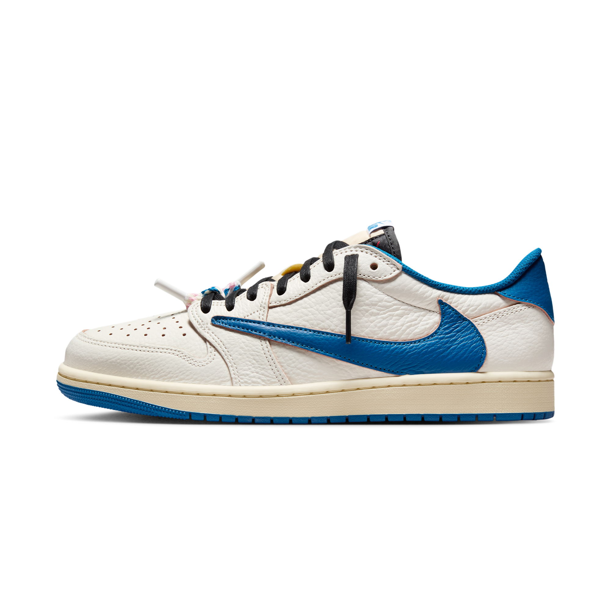 FRAGMENT x Travis Scott x Air Jordan 1 Low OG 'Sail / Military Blue'