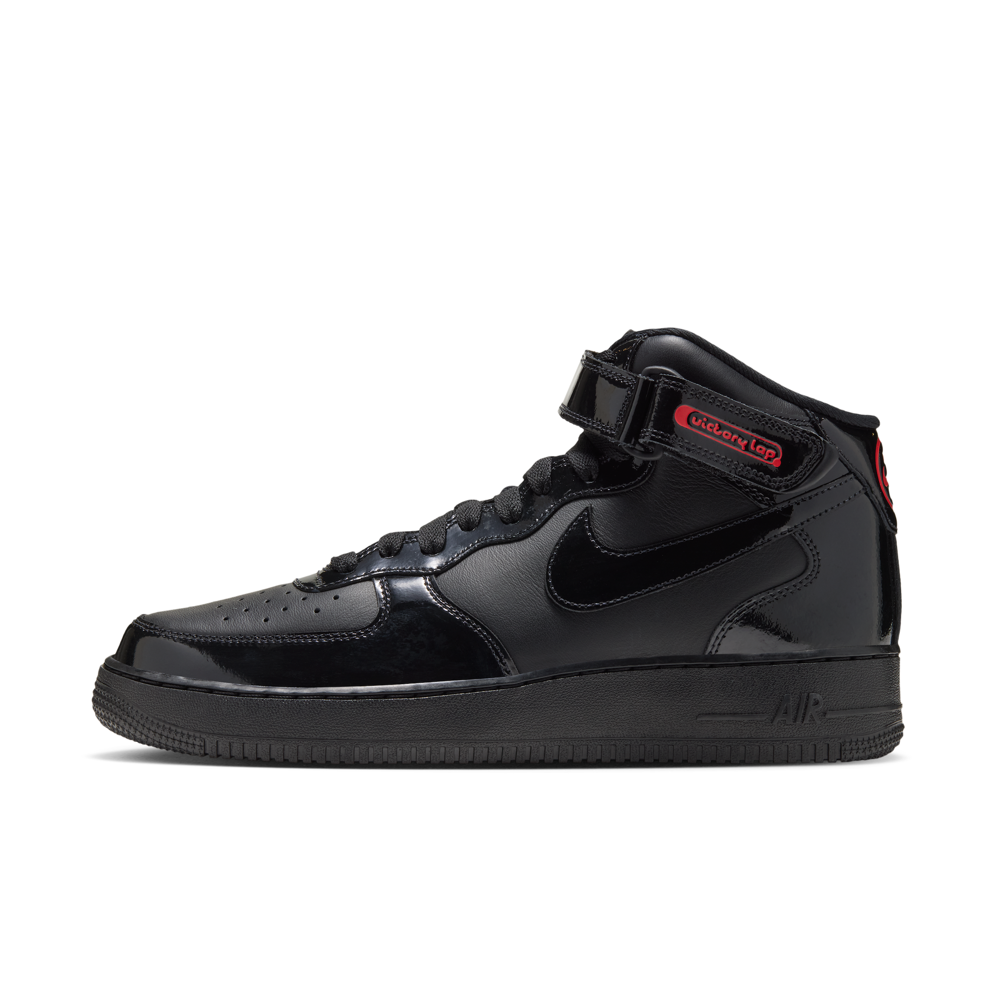 Victory Lap x Nike Air Force 1 Mid 'Black / Light Crimson'