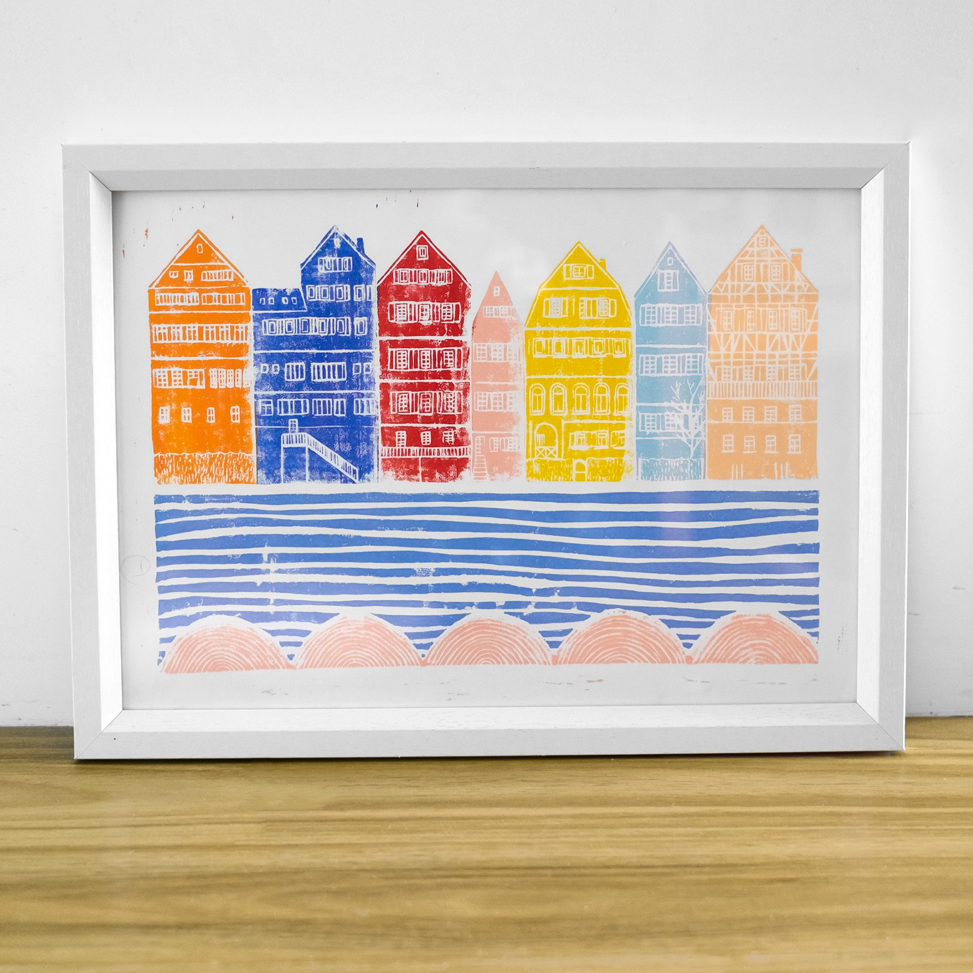 Tübingen Linocut Print (02)