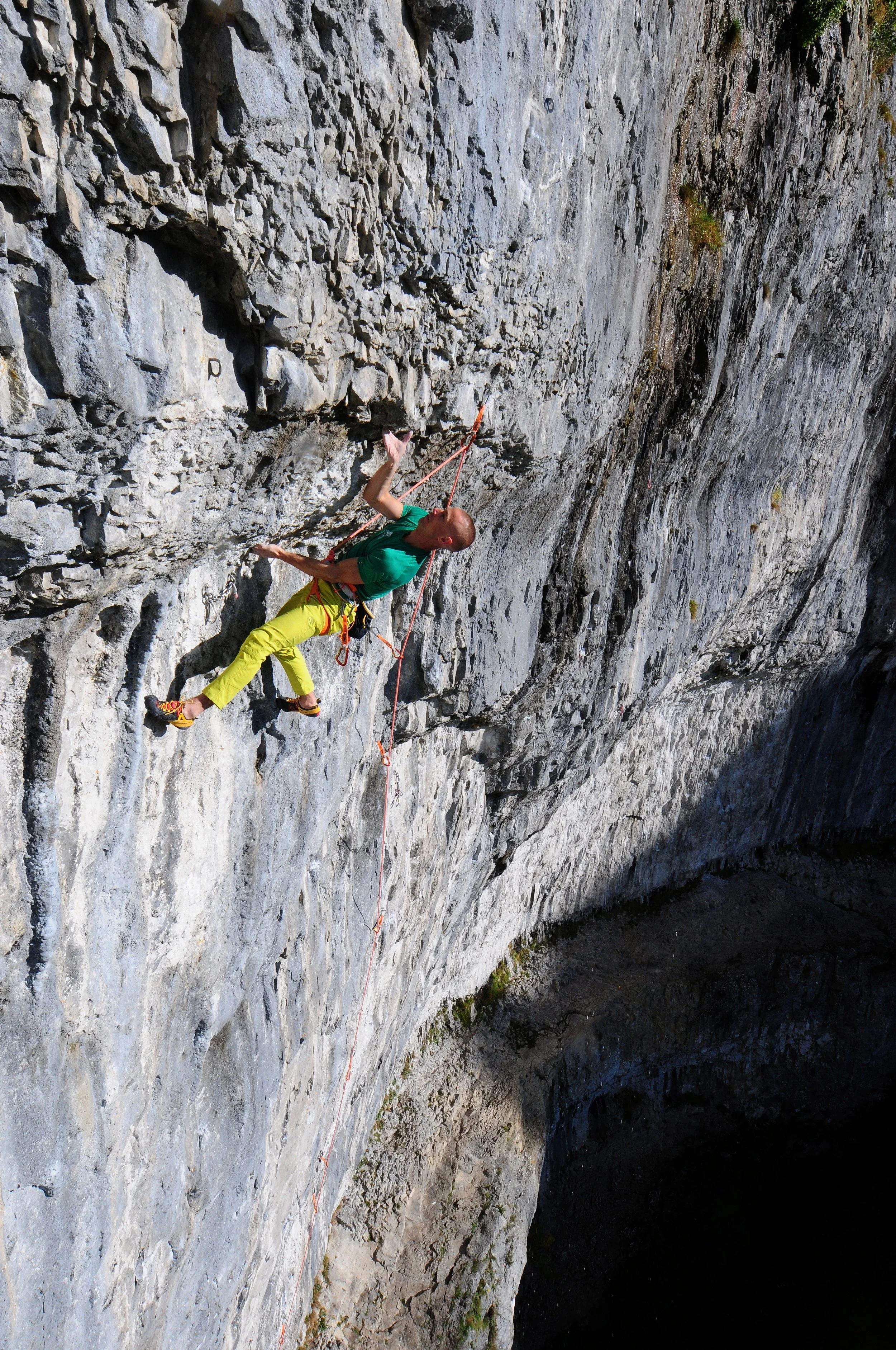 Entering the crux of Sabotage 8c+ Photo: Ian Parnell
