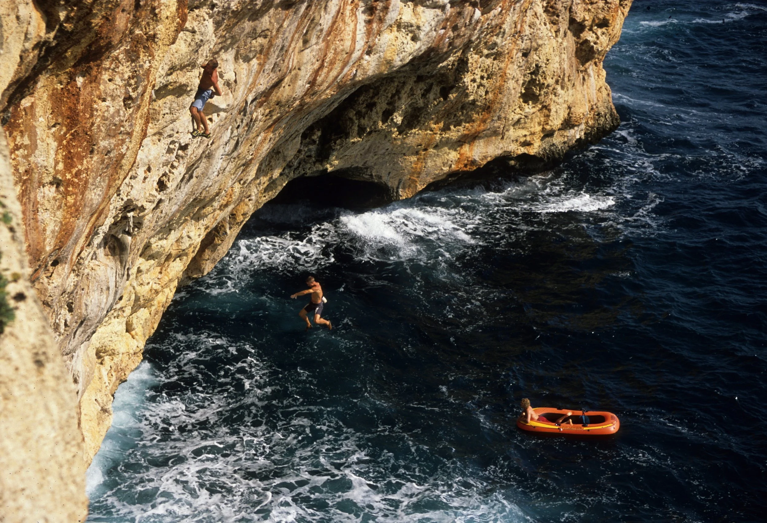 Splashing down during the FA of Ejector Seat 7c, Majorca. Photo: Mike Robertson