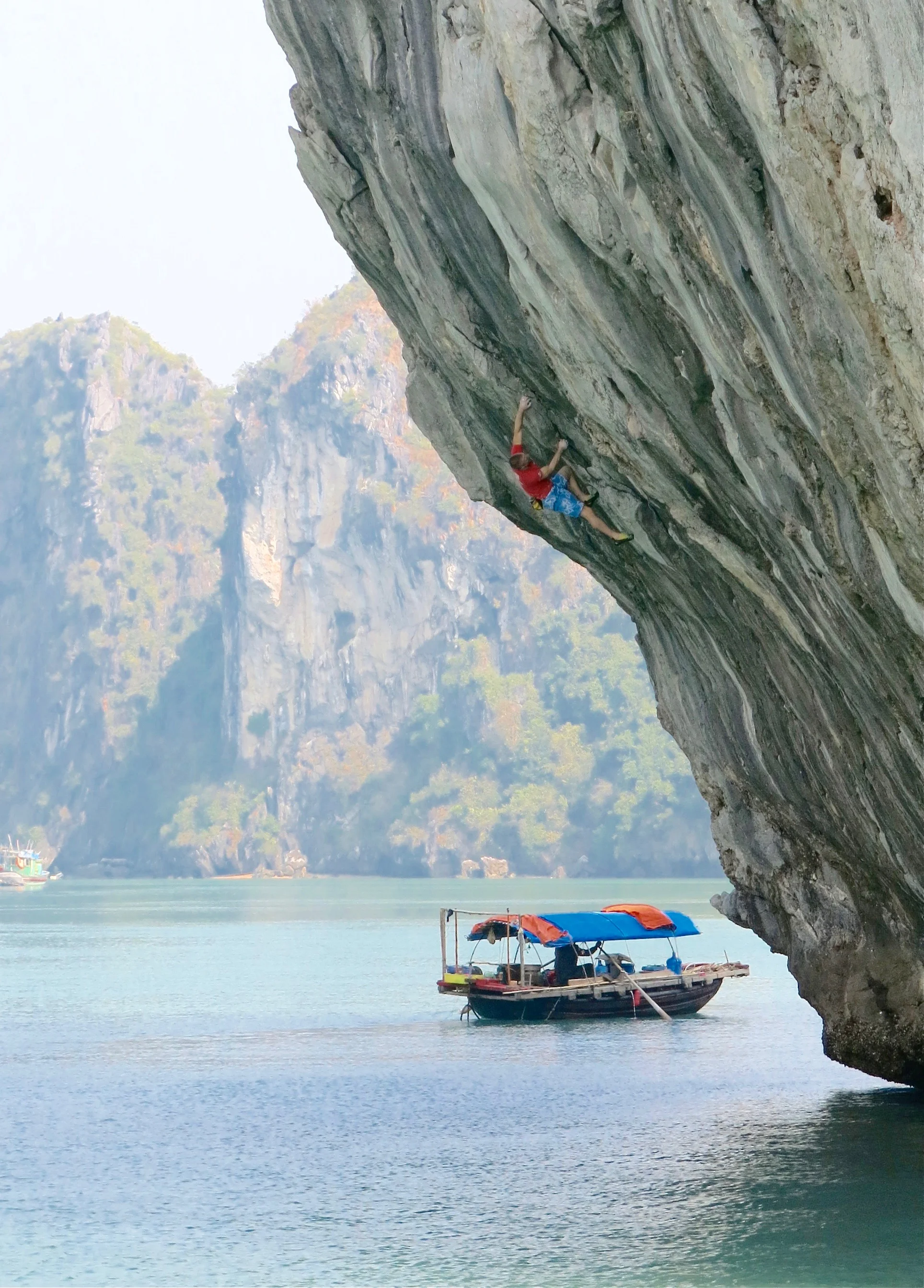 Returning to climb Napalm Morning 7b in 2014.