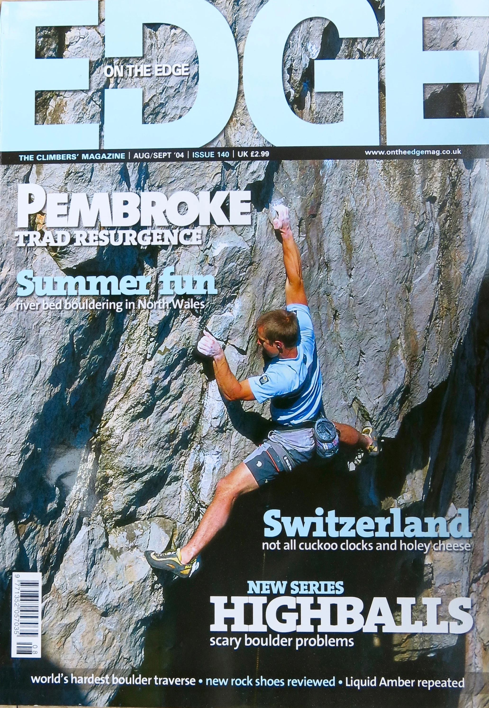 Airdrawndagger on the cover of On The Edge magazine in 2004. Photo: Paul Twomey