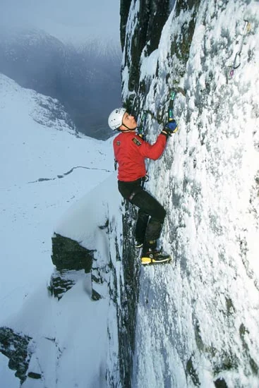 The Tempest X 9, Glencoe. First ascent in 2001. Photo: Dave Cuthbertson