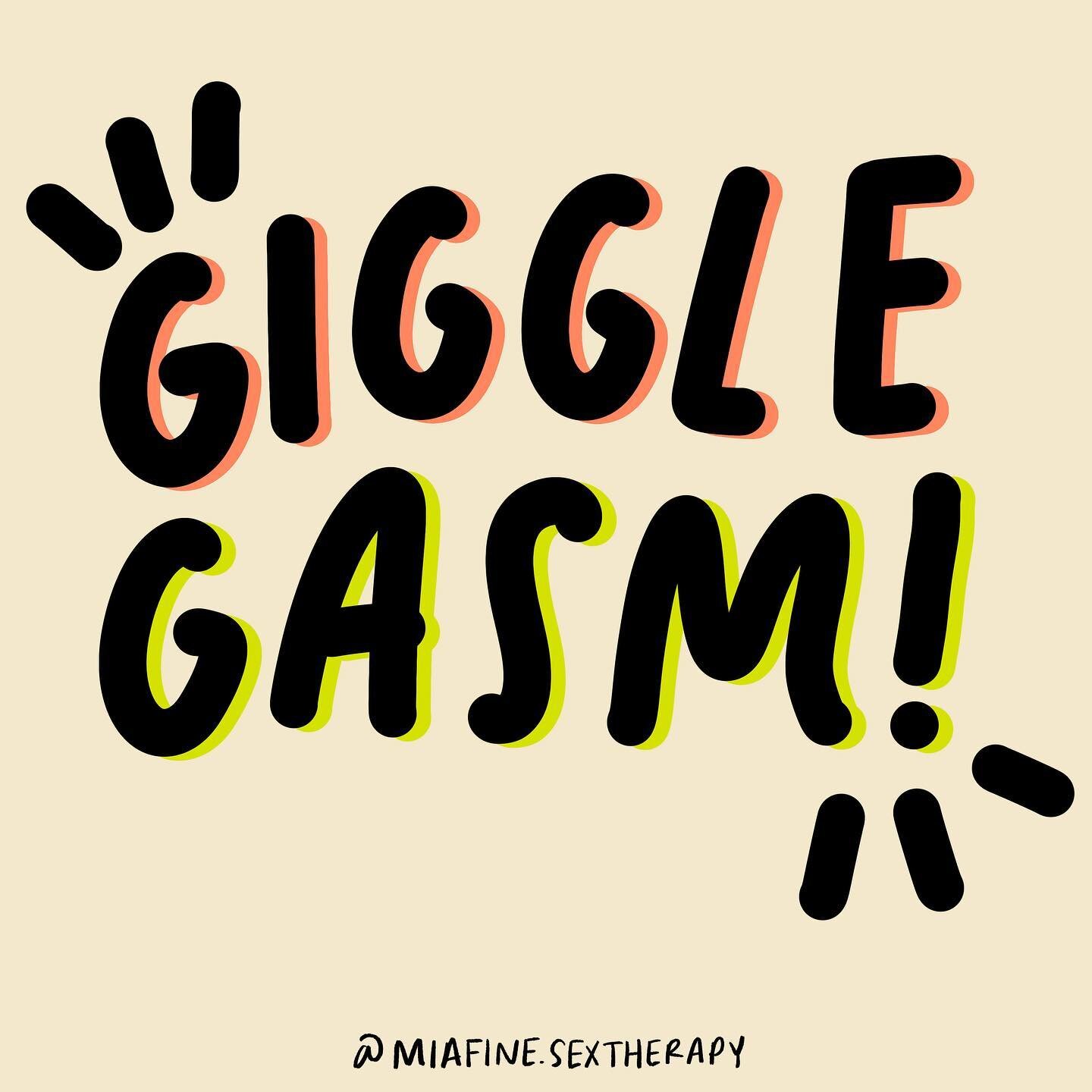 #gigglegasm: a quality orgasm that includes giggling to replace the customary screaming or moaning, which is pleasant and does not annoy the neighbors. 

Art by @zeaink 

#therapy #sextherapy #comeasyouare #sexualwellness #laughmore #lgbtq #queer #pn