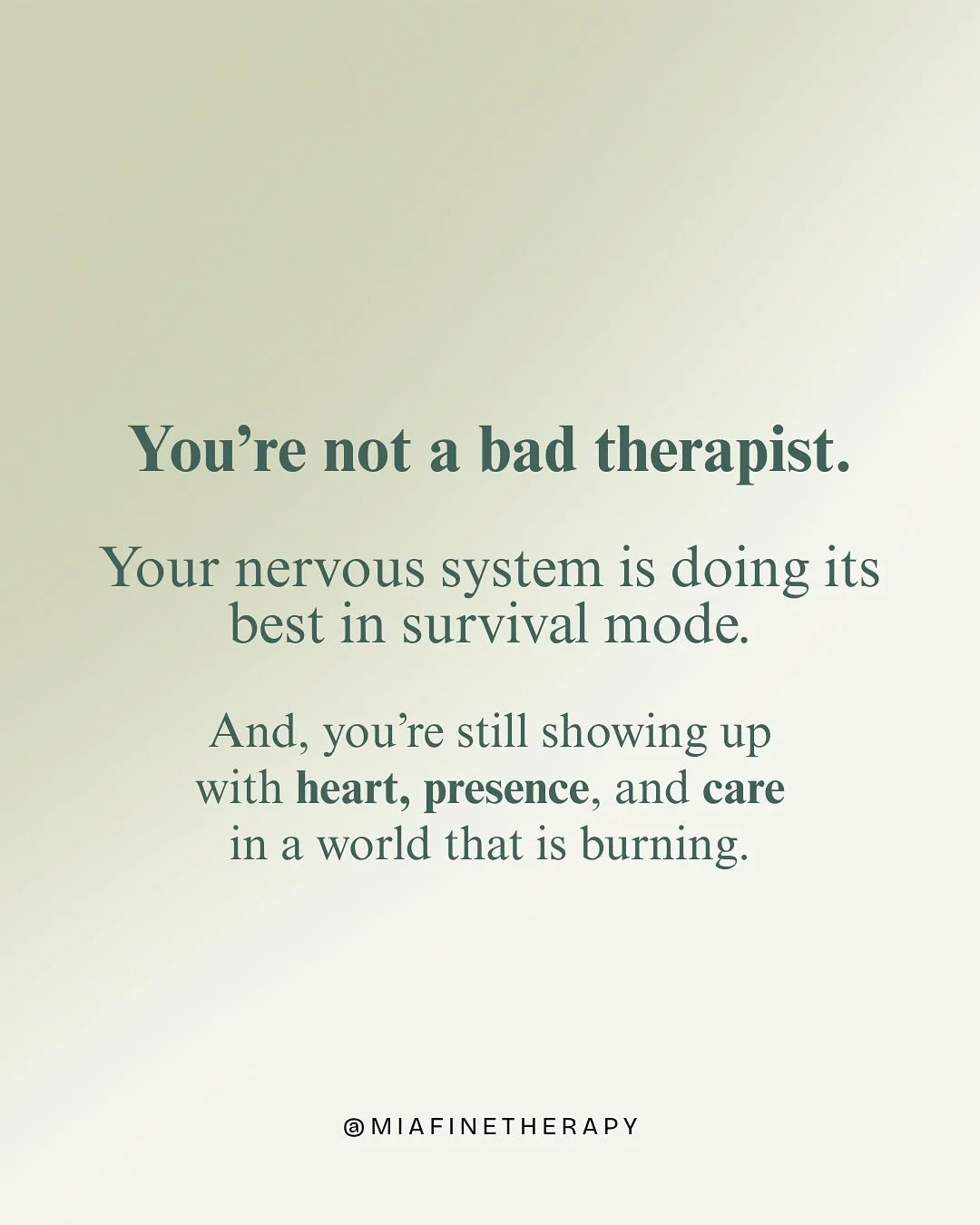Therapists: we&rsquo;re not immune to the weight of the world; we carry it too.

We as therapists are not just witnessing global grief, gen0cide, burnout, and climate collapse - we&rsquo;re in it and we&rsquo;re still showing up to hold space for oth
