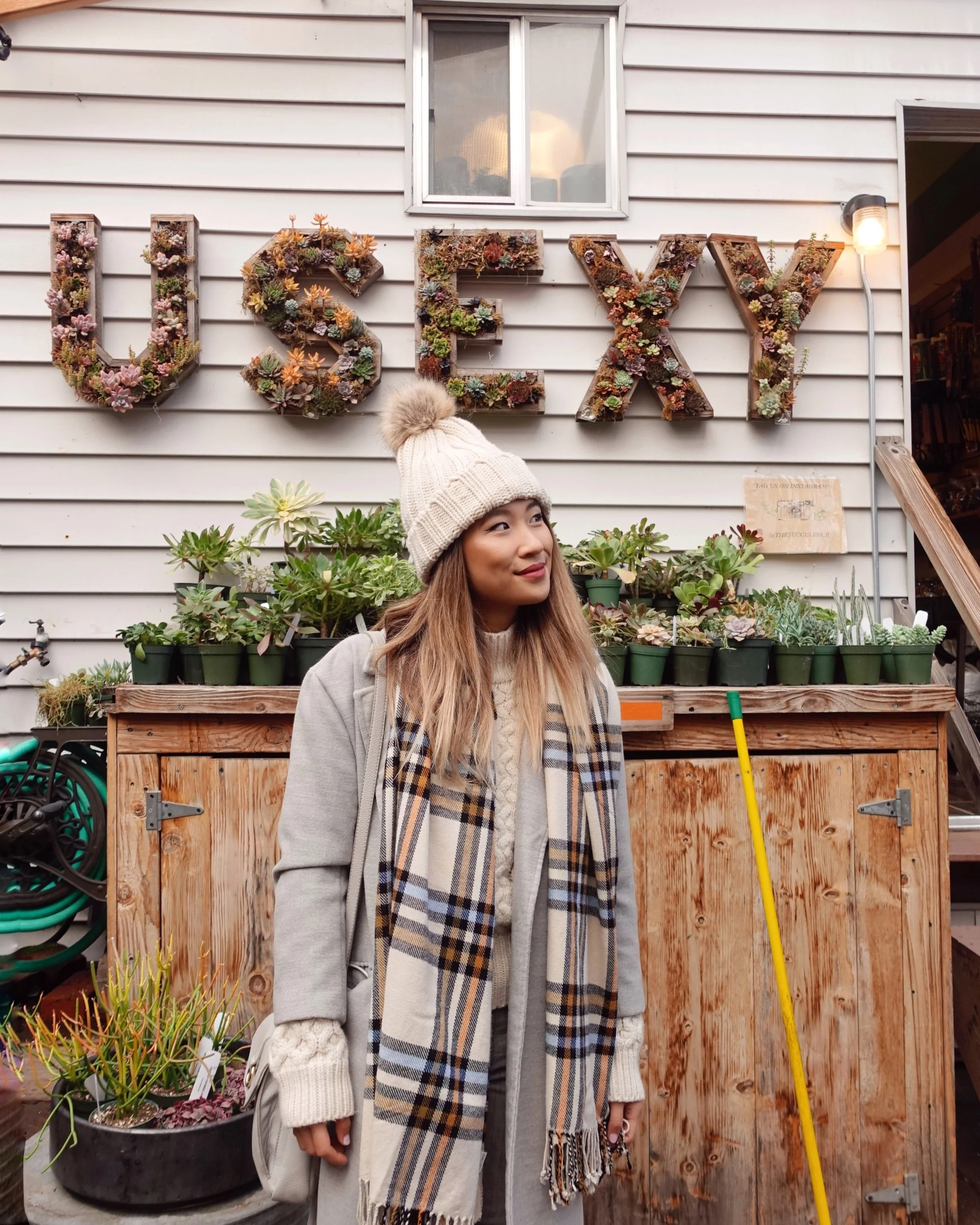 Head to the back of the Succulence store to find this fun USEXY sign!