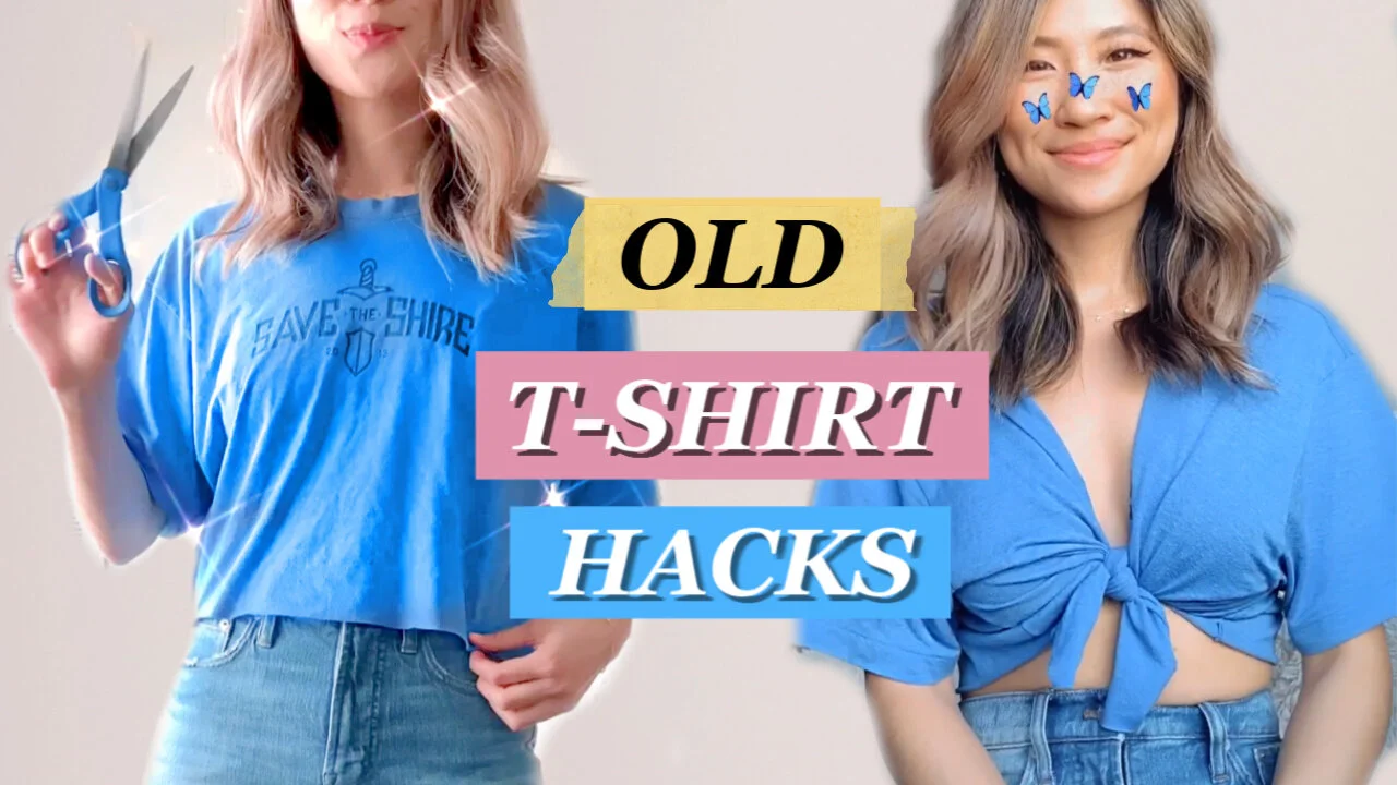 How to Upcycle Old TShirts 7 NoSew TShirt Hacks and