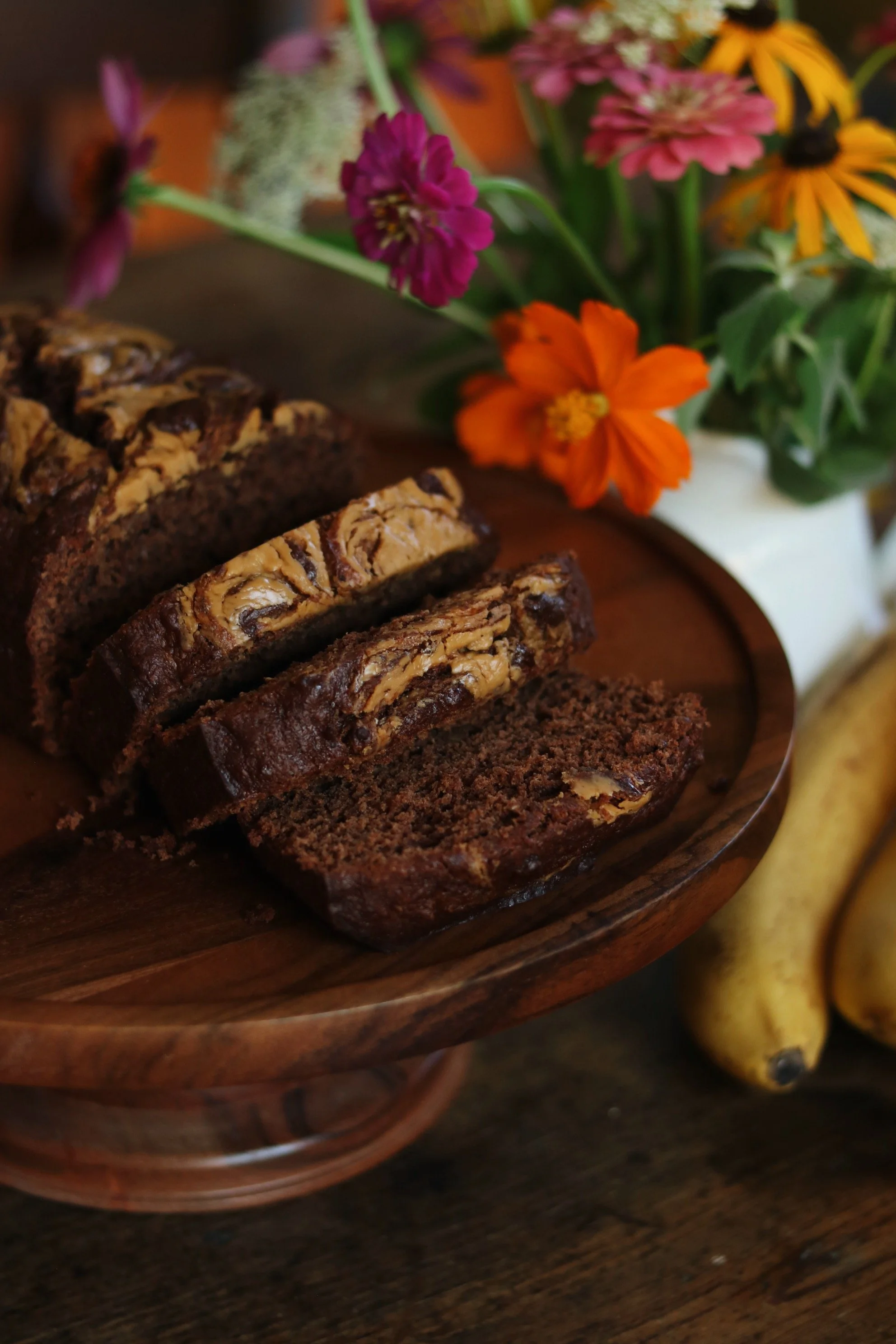 Chocolate Banana Bread Made With Fresh Milled FLour
