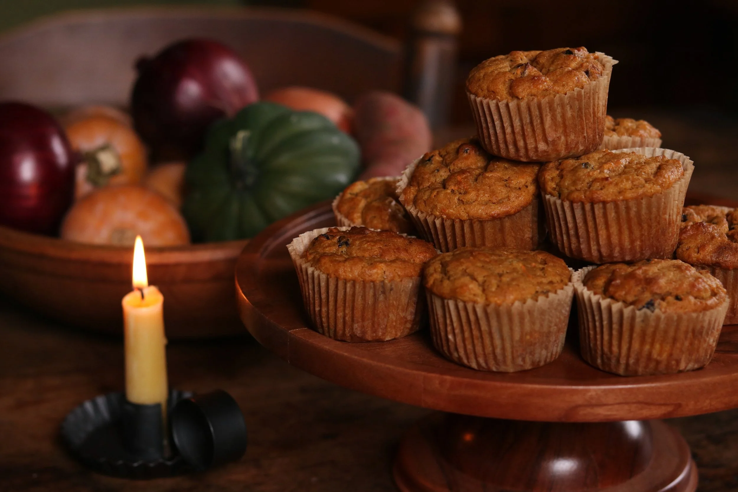 Einkorn Harvest Spice Muffins Made With Fresh Milled Flour