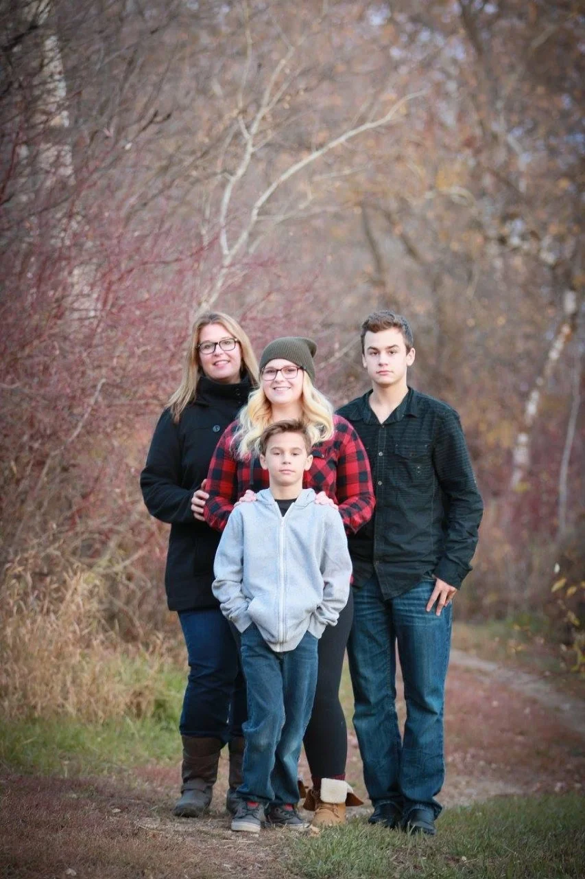 Michelle and her 3 children