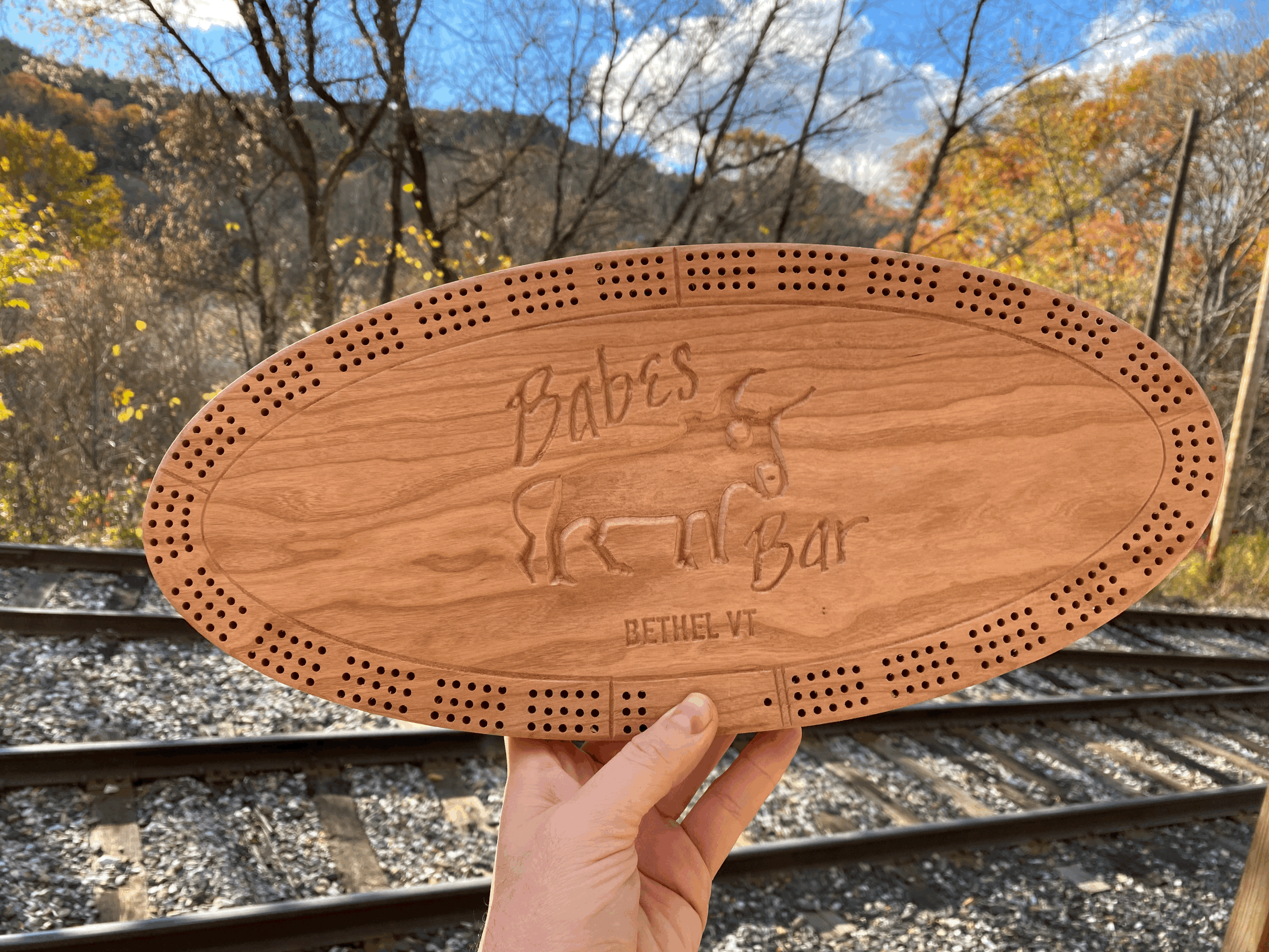 Babes Cribbage Board