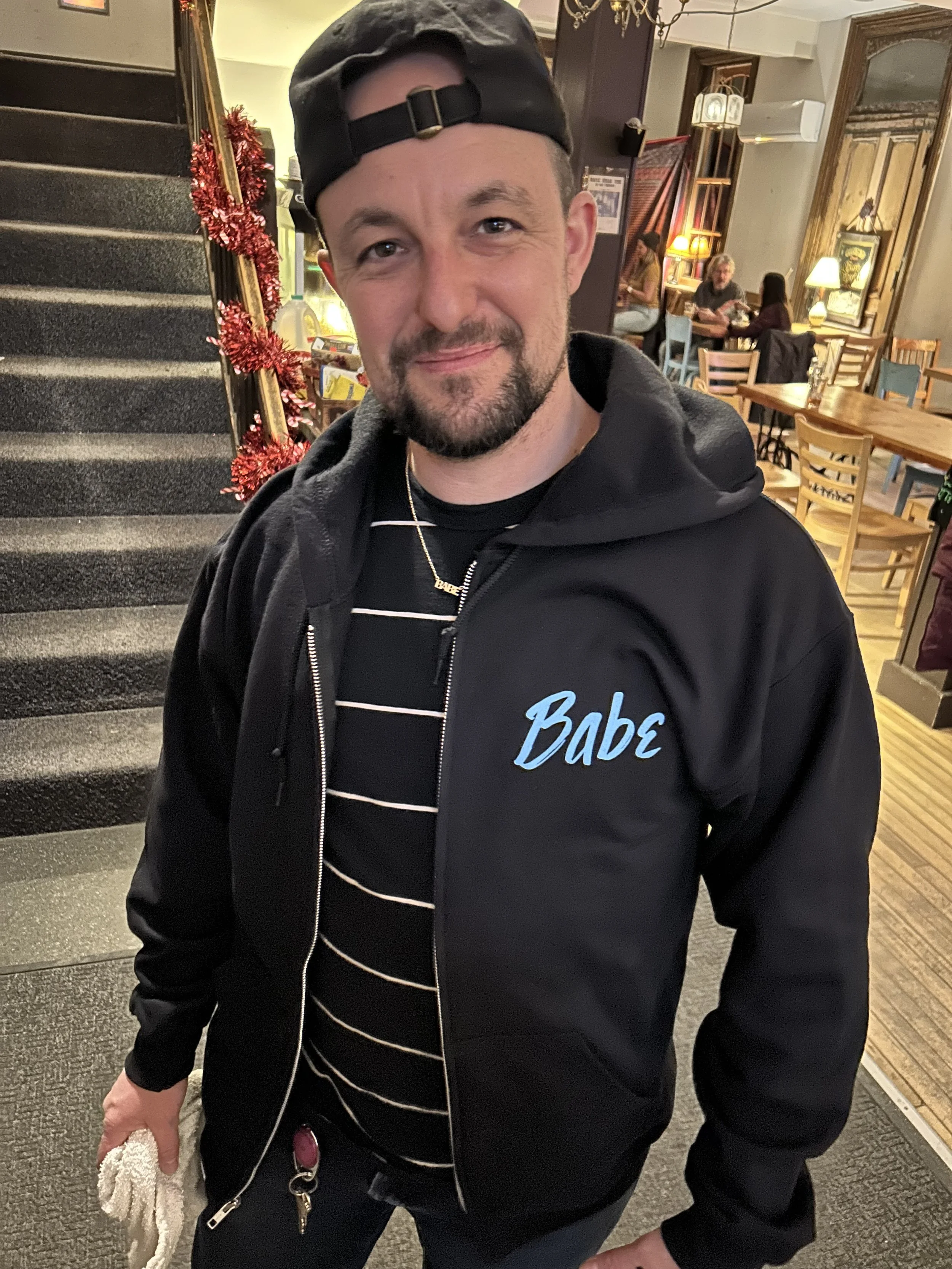 Babes Bar Zip Up Hoodie