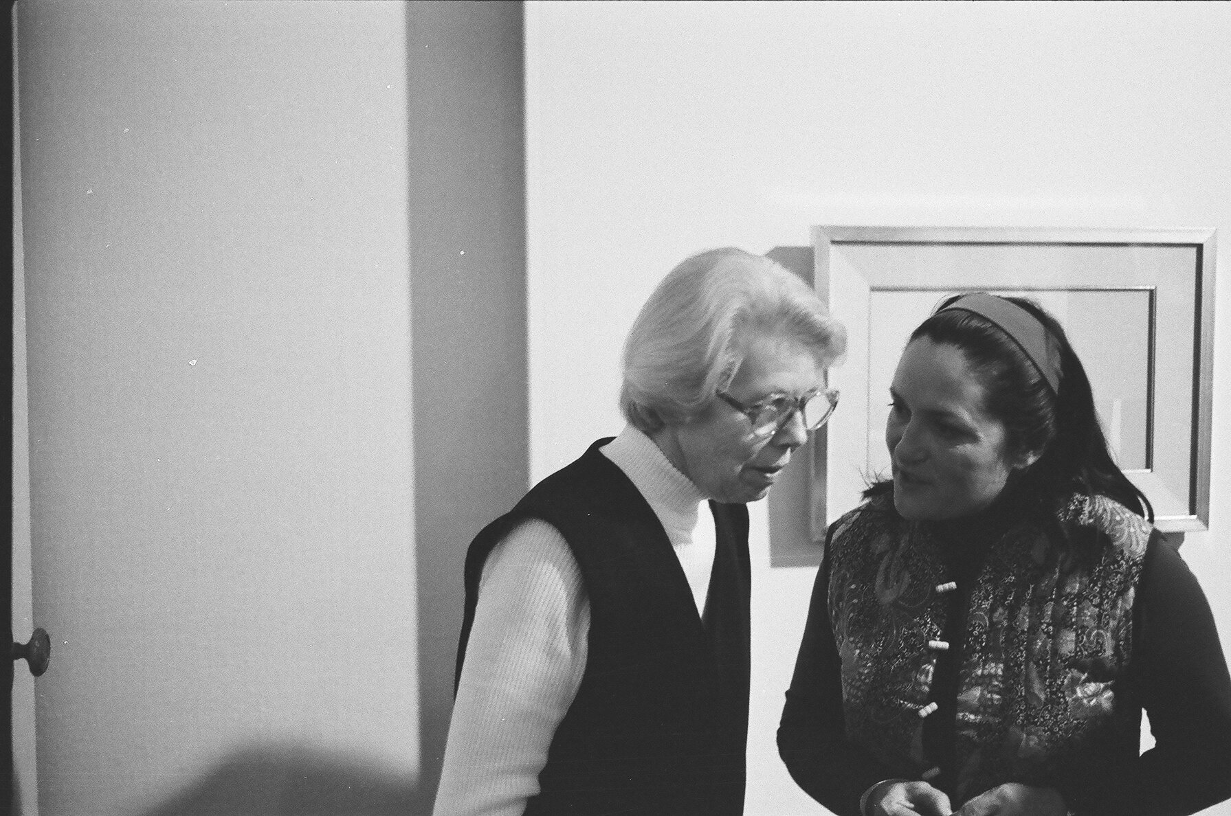  Helen Lundeberg and Josine Ianco-Starrels at the David Stuart Gallery.  