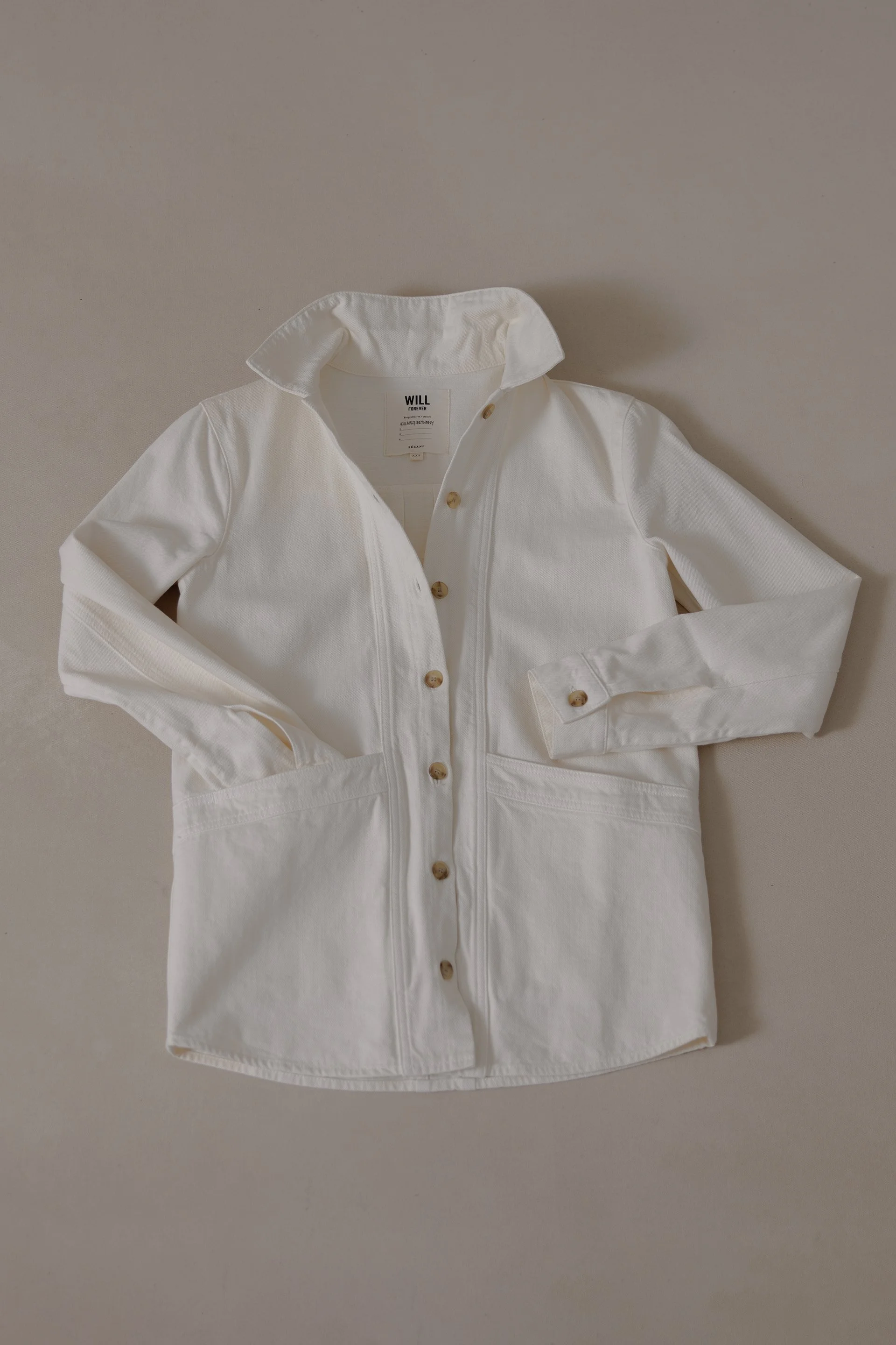 Sezane Ecru Will Jacket - XXS