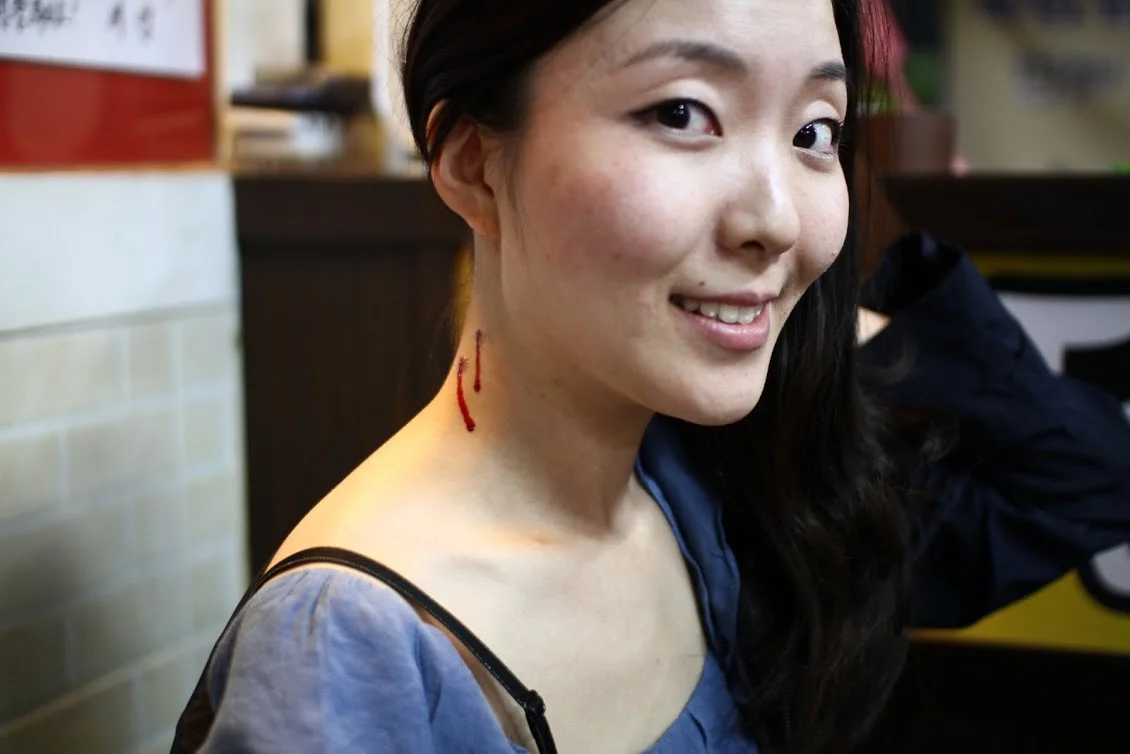 Kim Jinju on Nosferatu Set