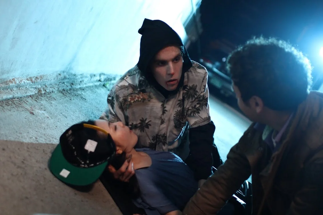 The intense moment on the Noseferatu set