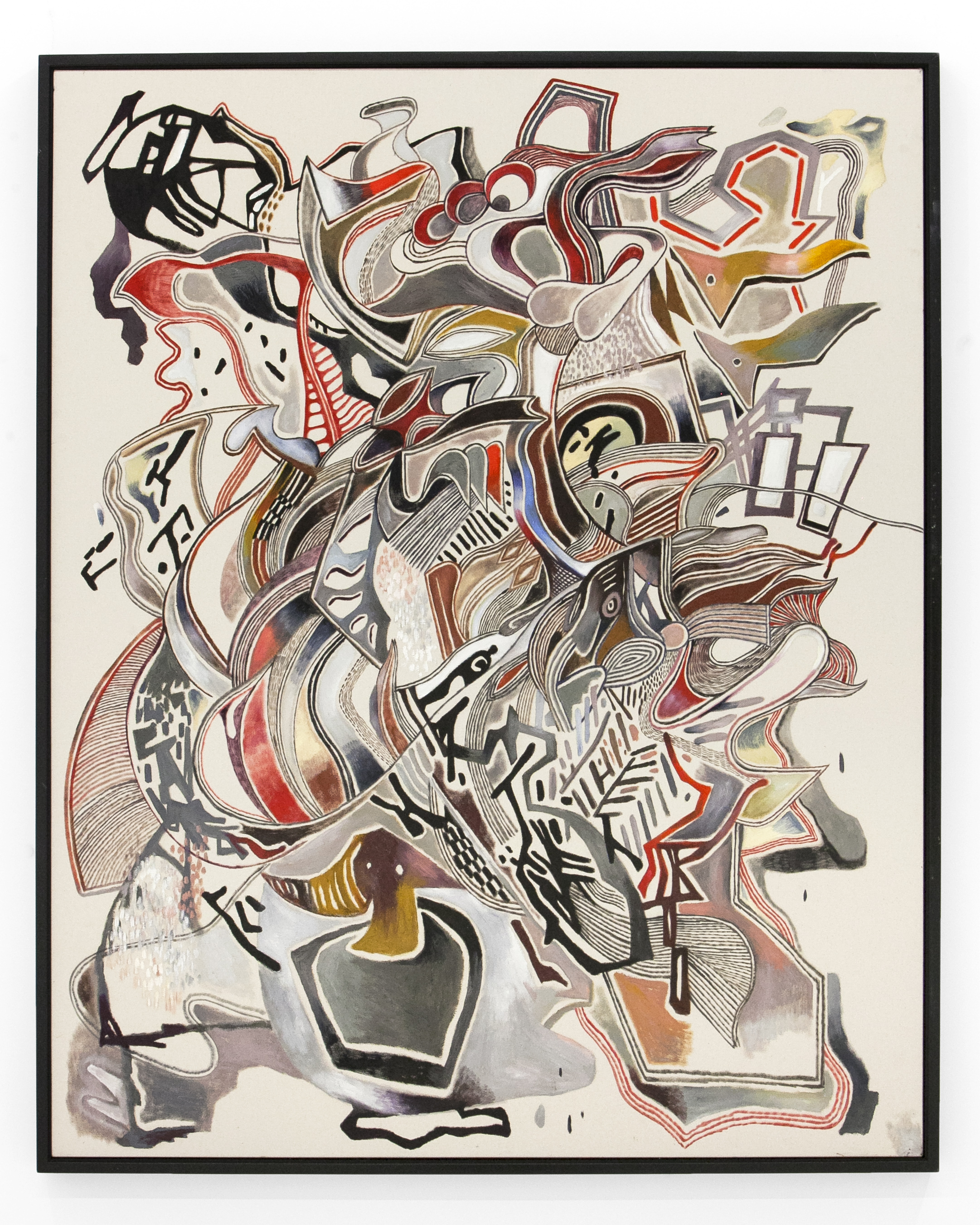 Zio Ziegler - " Untitled ". Oil and flashe on Canvas. 60 x 48 Inches. 2018.