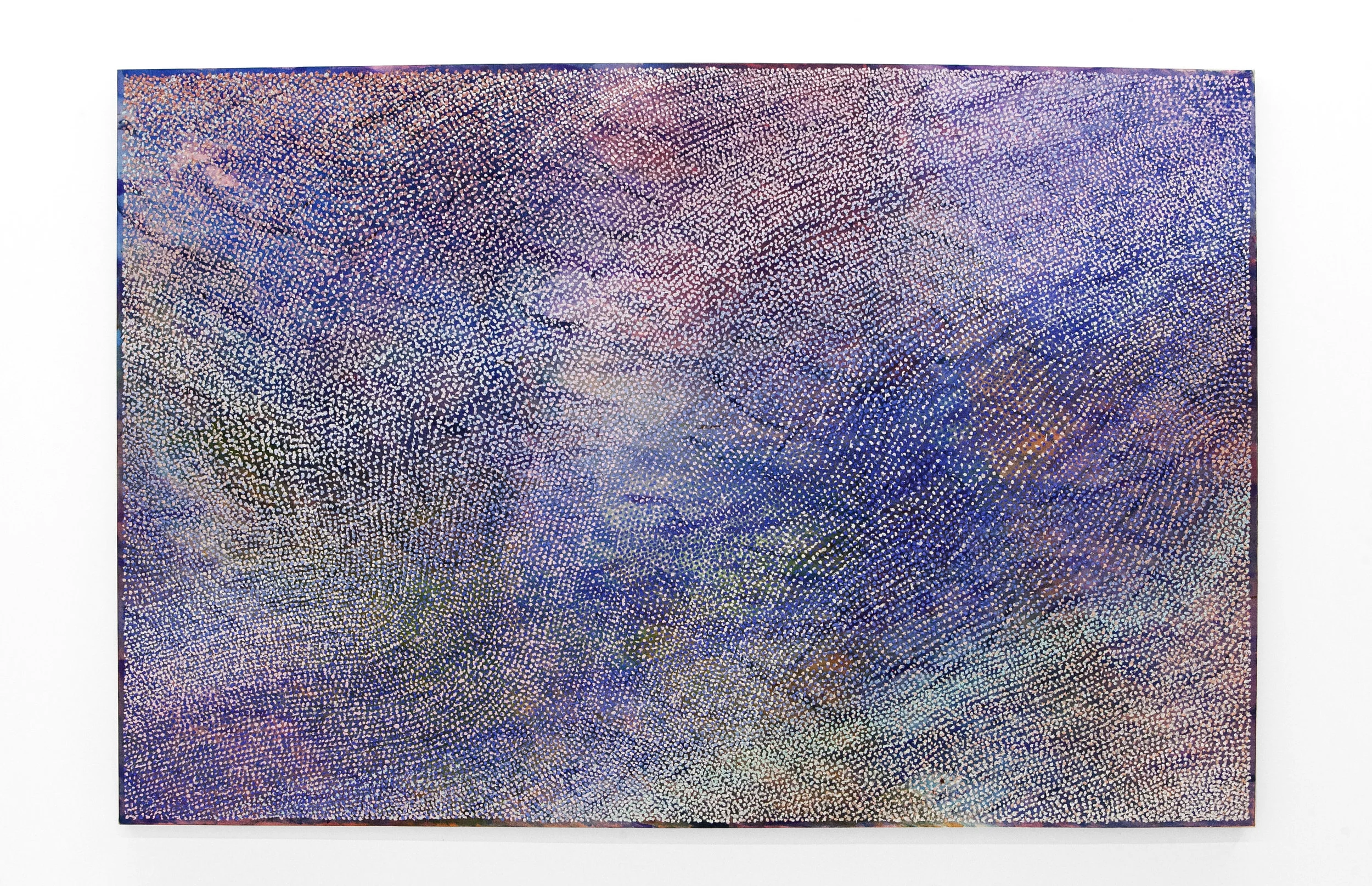 Jean Nagai ”Lilac” Acrylic and Pumice on Canvas. 48 x 72 Inches. 2019. info@part2gallery.com