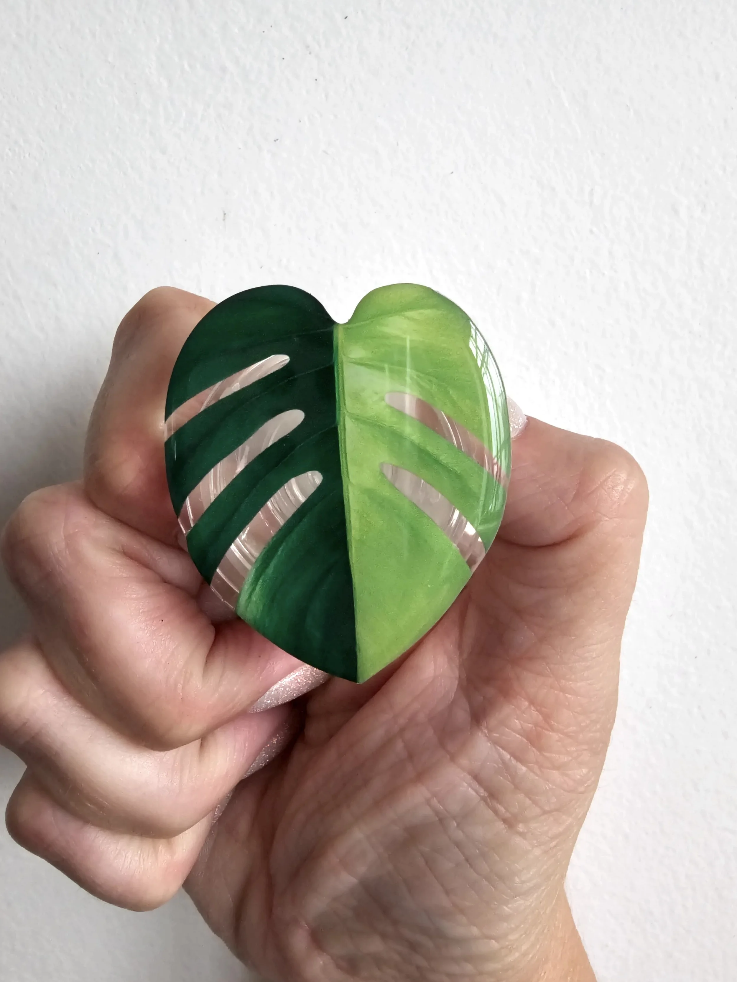 Leaf Image Phone Pop Grip — Verdant Dwellings