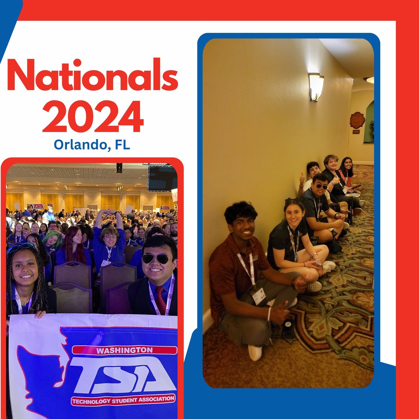 WTSA had the chance to take some of our amazing members to Orlando, Florida last week for the 2024 National TSA Conference!! WTSA is now the 5th largest TSA delegation, and we brought home 15% of the awards from the conference!! We had 57 teams or in
