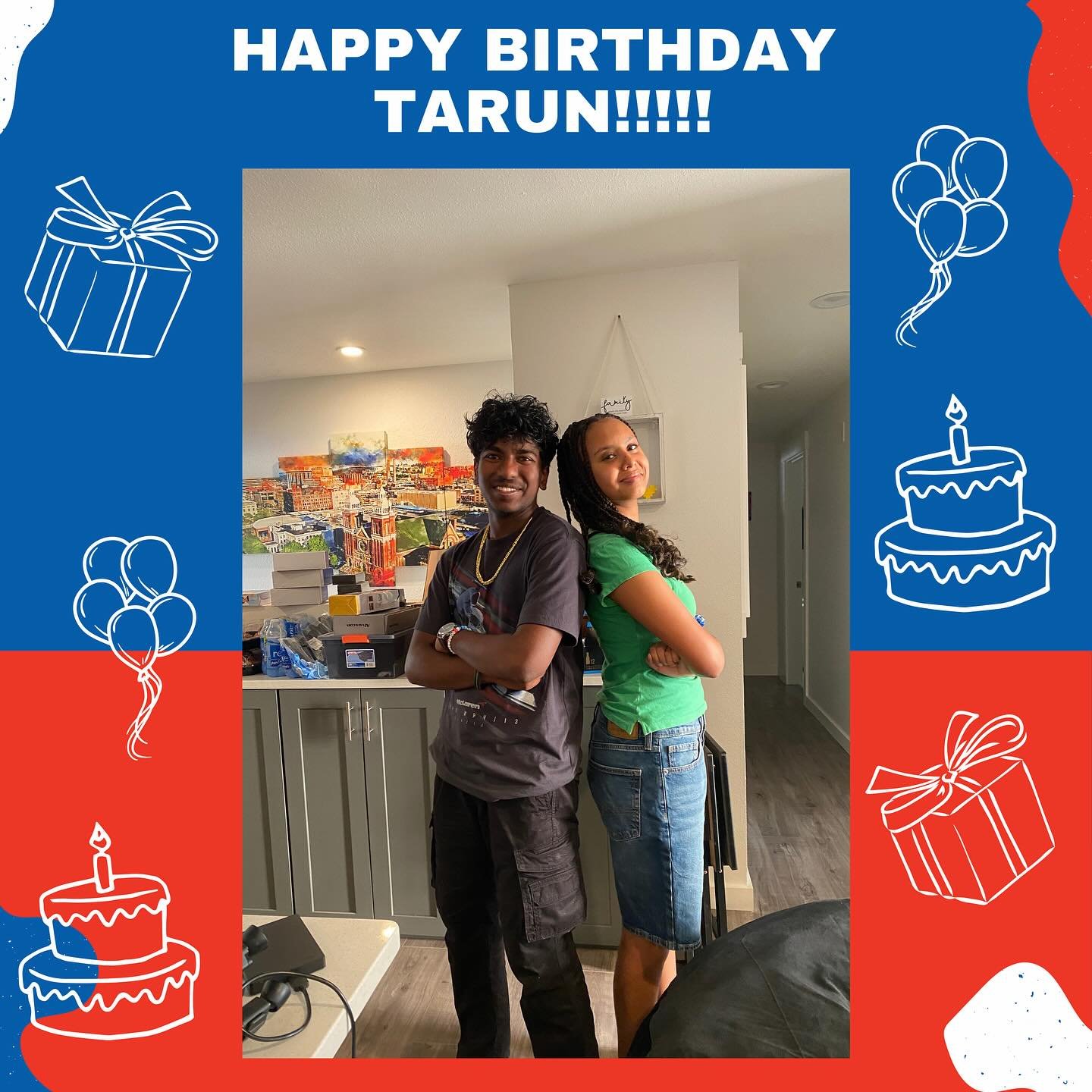 We would like to wish Tarun the happiest of birthdays today!!!! 🎉🎊❤️💙🤍