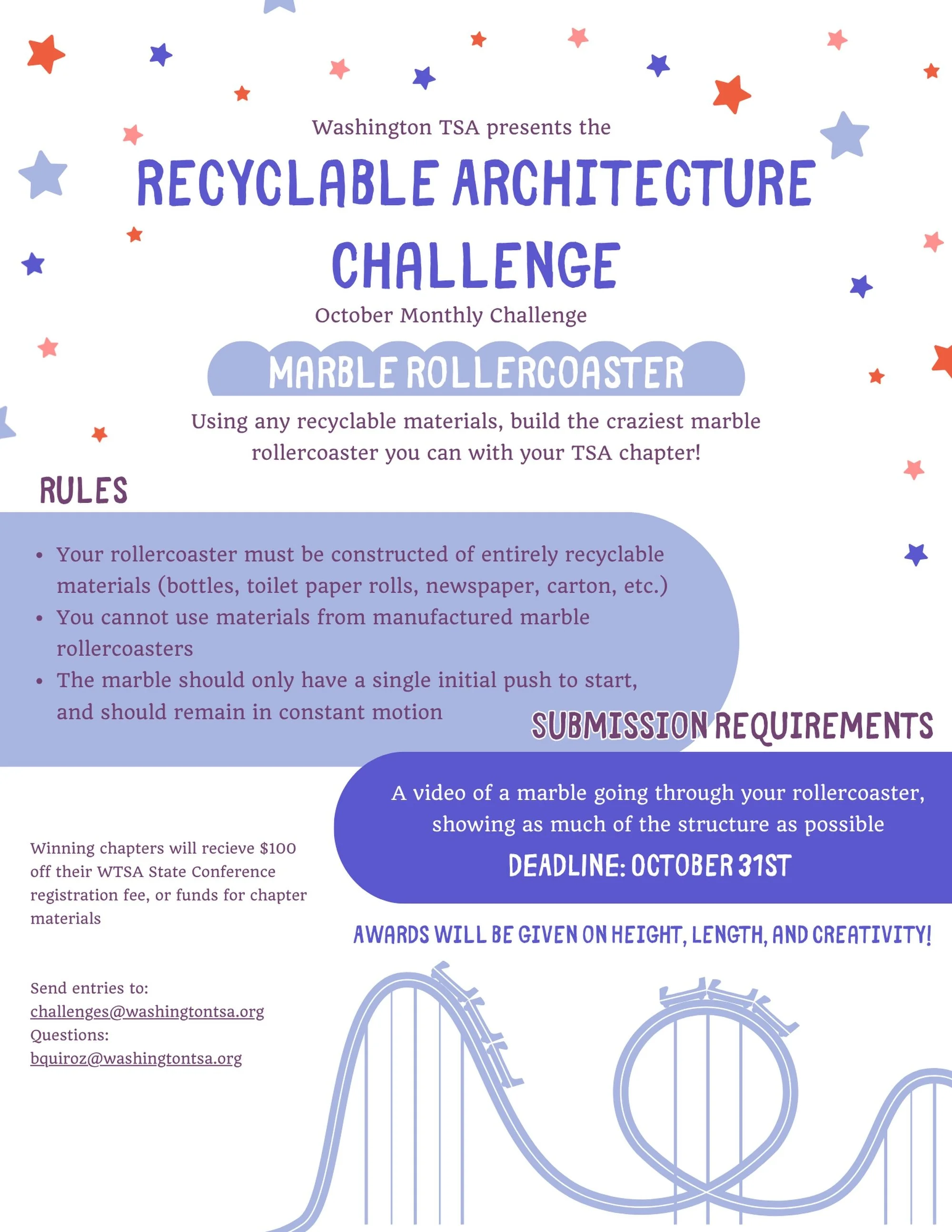 Happy October Washington TSA!!! It&rsquo;s time to launch our October Challenge! We can&rsquo;t wait to see your creations!!