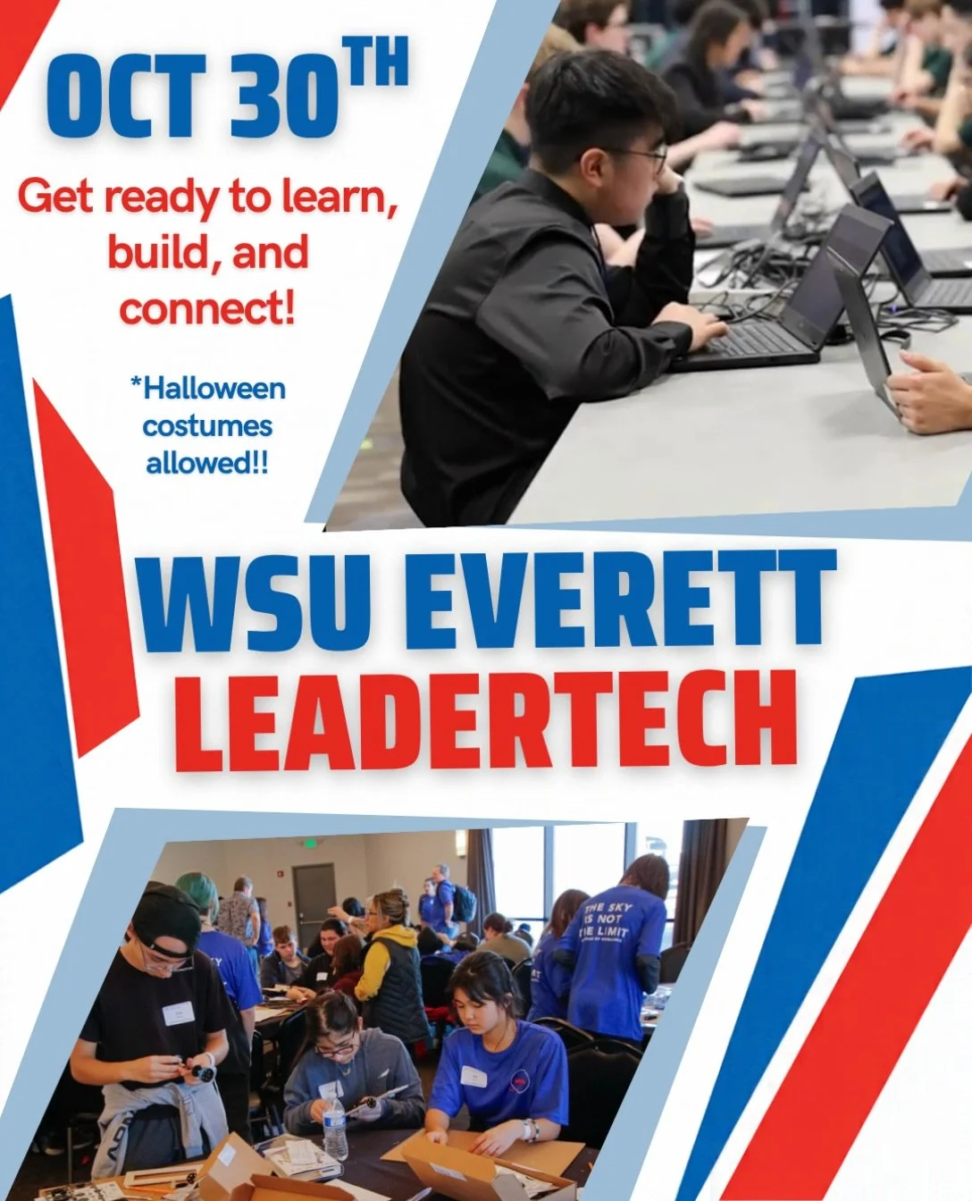 We are SO excited to see all of you TOMORROW at our WSU-Everett LeaderTech event!!