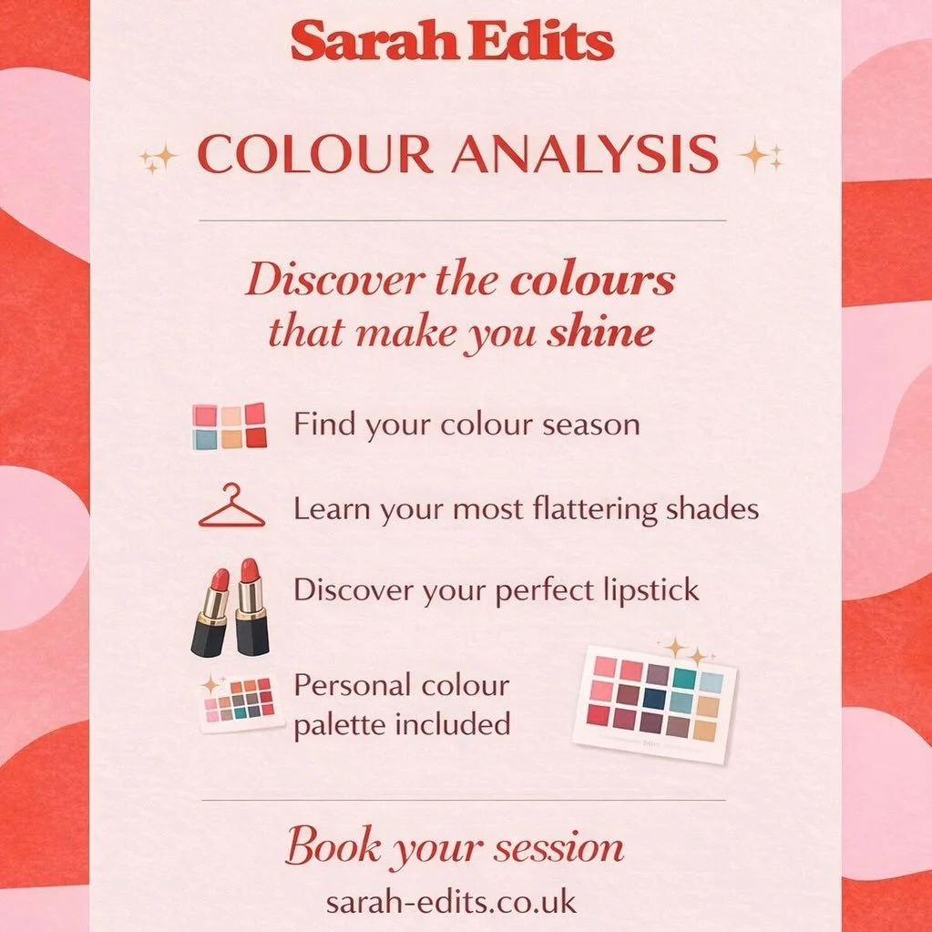 ✨ COLOUR ANALYSIS ✨

Ever wondered why some colours make you glow while others wash you out?

A professional colour analysis helps you discover the shades that truly suit you &ndash; making shopping, styling and choosing makeup so much easier.

Durin
